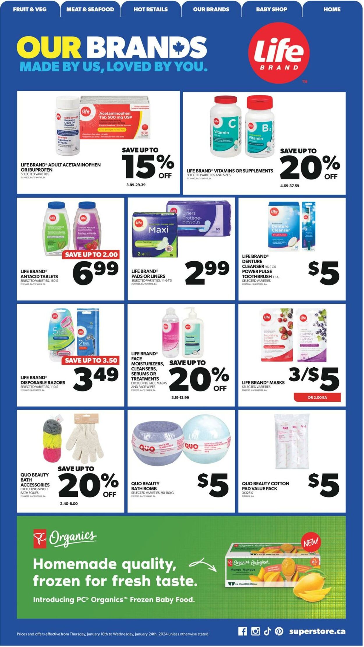 Flyer Real Canadian Superstore 18.01.2024 - 24.01.2024