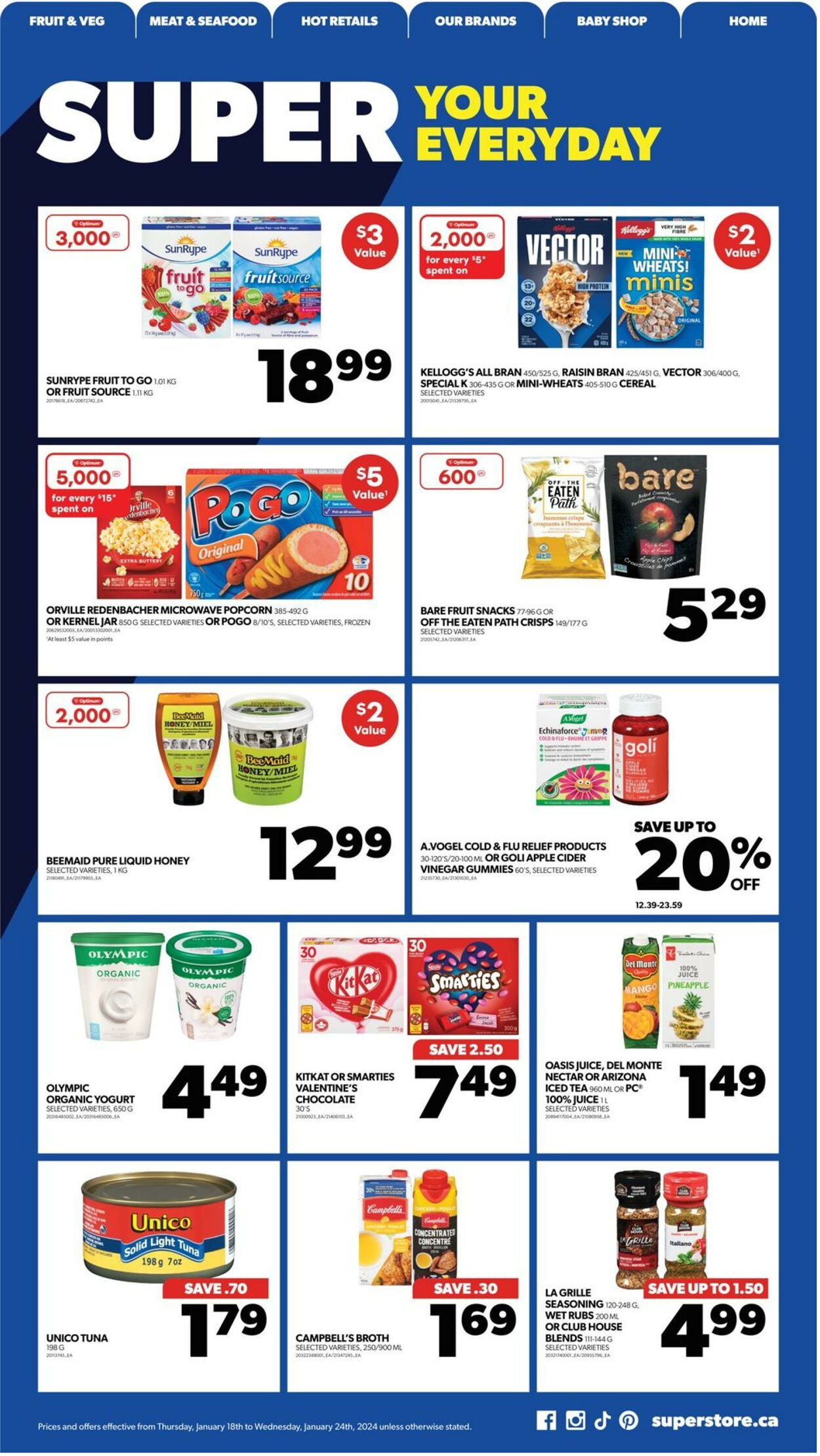 Flyer Real Canadian Superstore 18.01.2024 - 24.01.2024