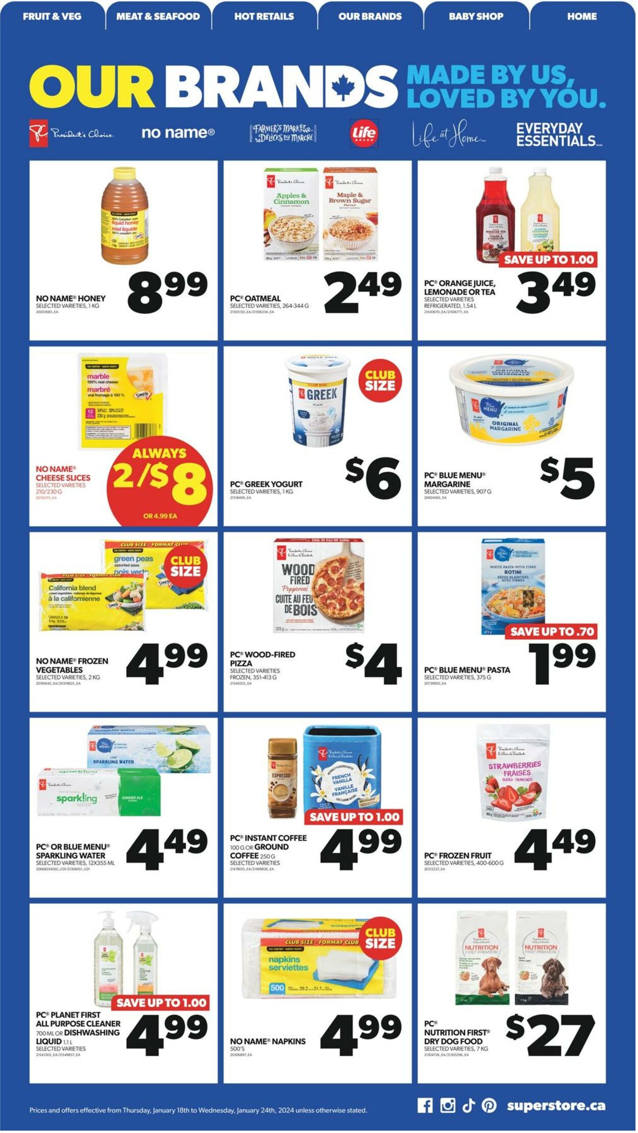 Flyer Real Canadian Superstore 18.01.2024 - 24.01.2024