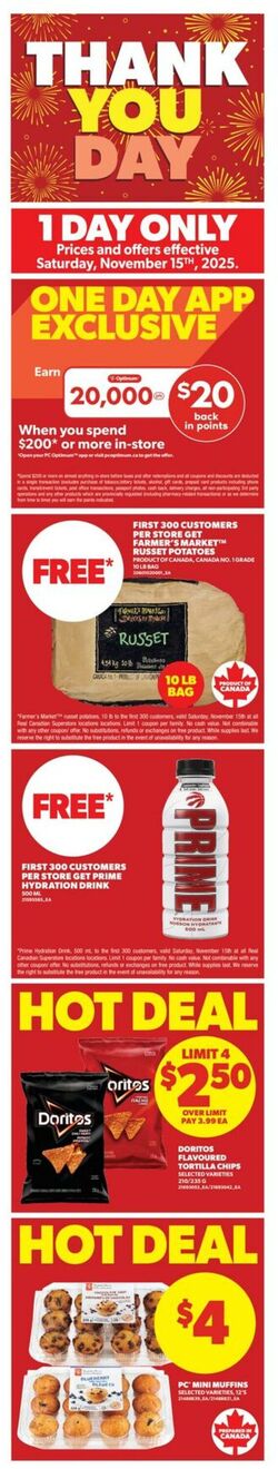 Flyer Real Canadian Superstore 13.11.2025 - 19.11.2025