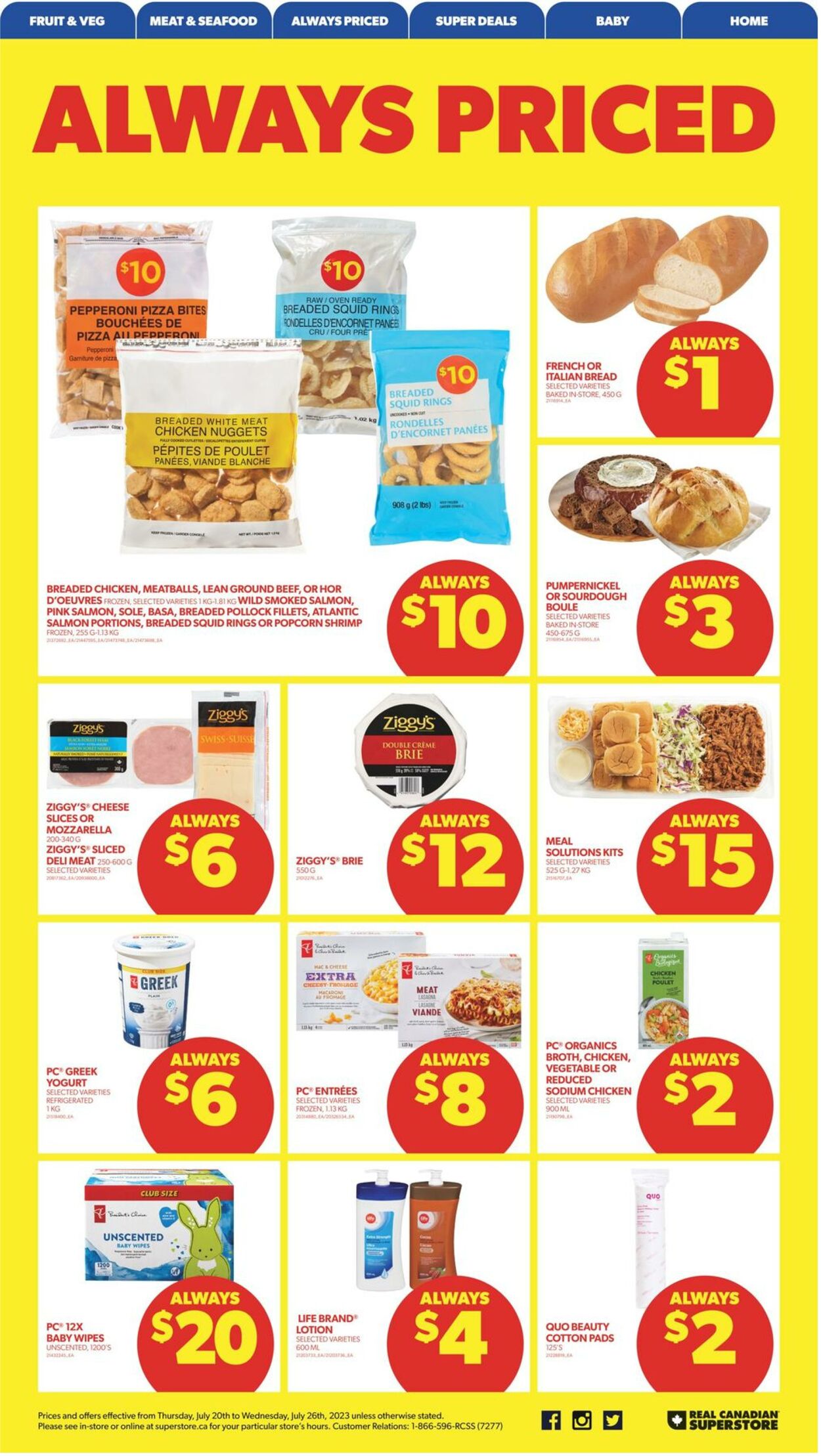Flyer Real Canadian Superstore 20.07.2023 - 26.07.2023