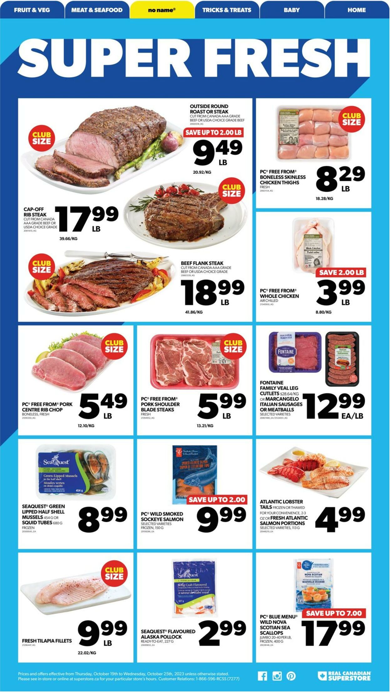 Flyer Real Canadian Superstore 19.10.2023 - 25.10.2023