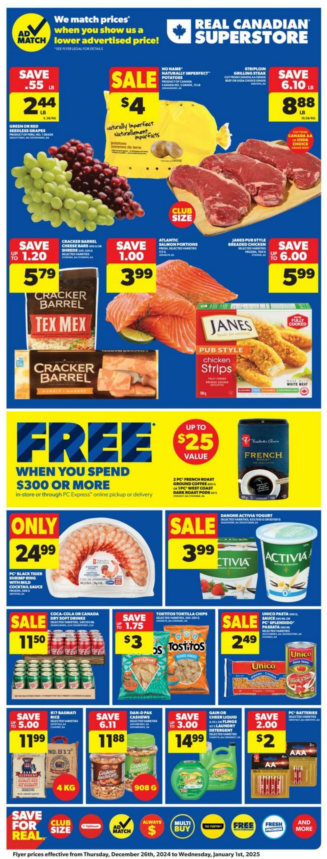 Flyer Real Canadian Superstore 26.12.2024 - 01.01.2025