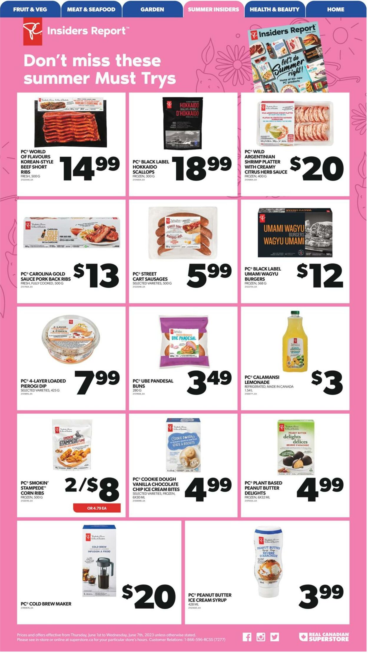 Flyer Real Canadian Superstore 01.06.2023 - 07.06.2023