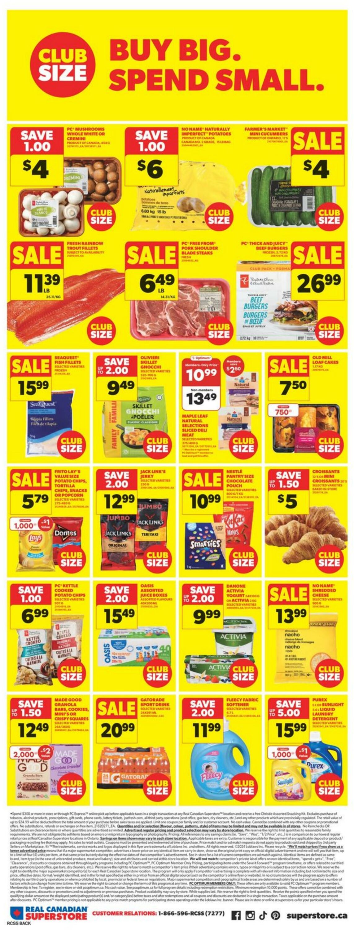 Flyer Real Canadian Superstore 18.07.2024 - 24.07.2024