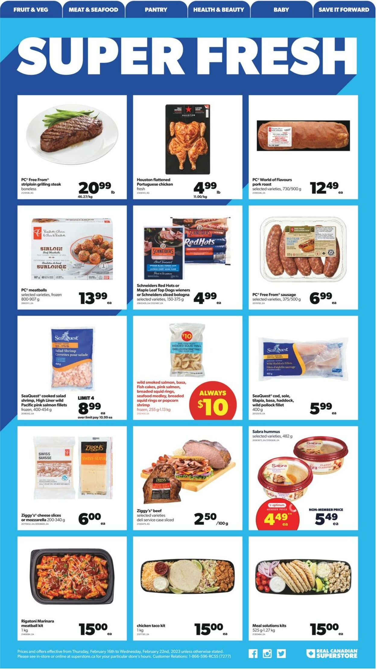 Flyer Real Canadian Superstore 16.02.2023 - 22.02.2023