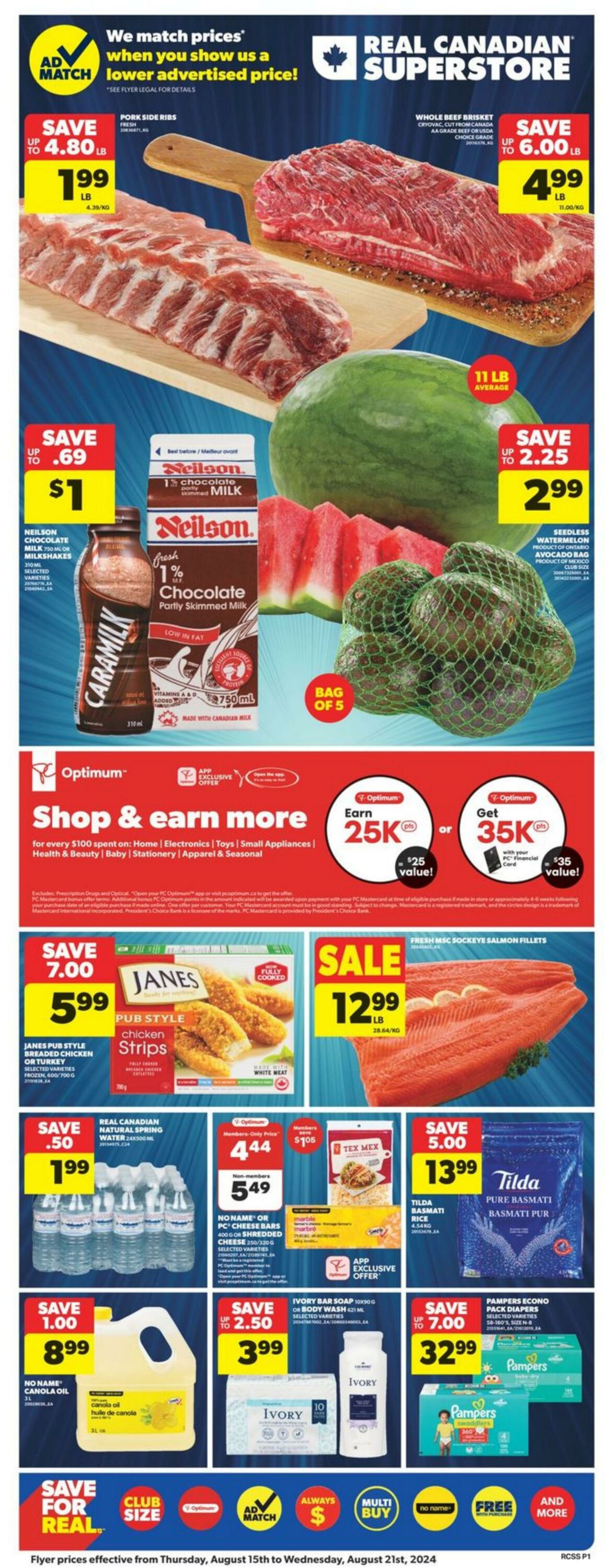 Flyer Real Canadian Superstore 15.08.2024 - 21.08.2024