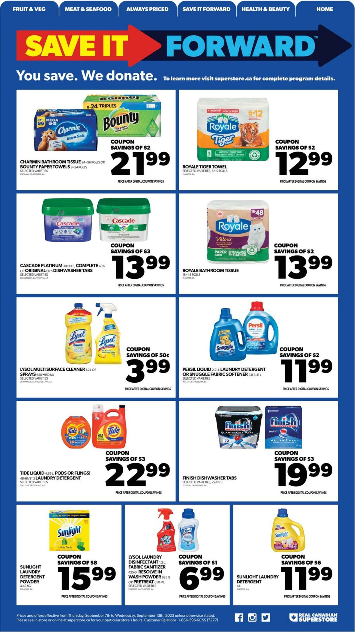 Flyer Real Canadian Superstore 07.09.2023 - 13.09.2023