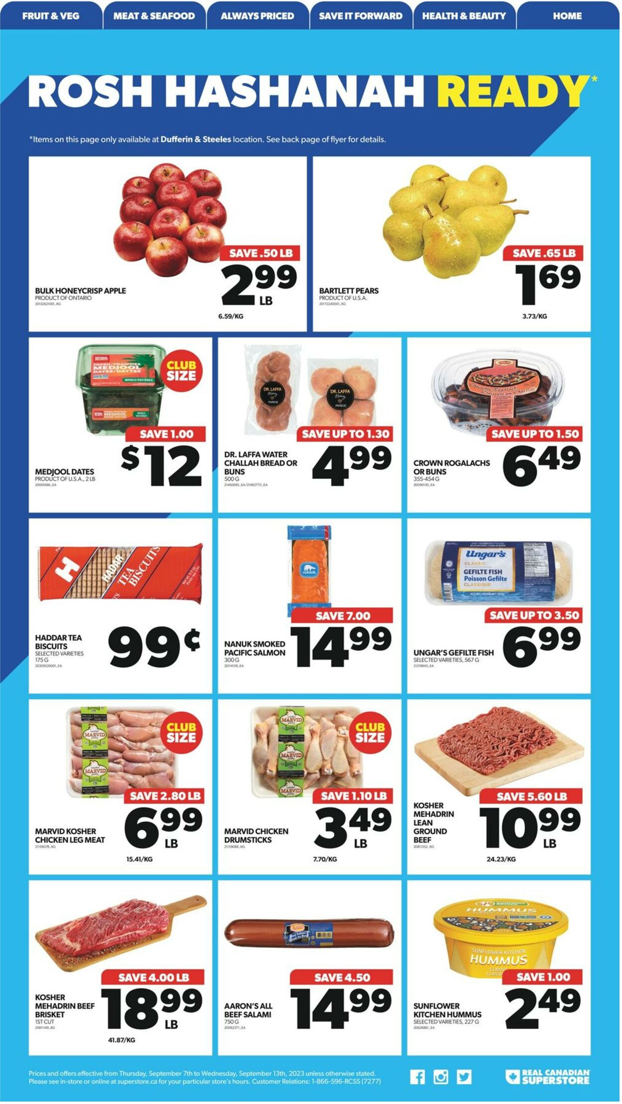 Flyer Real Canadian Superstore 07.09.2023 - 13.09.2023