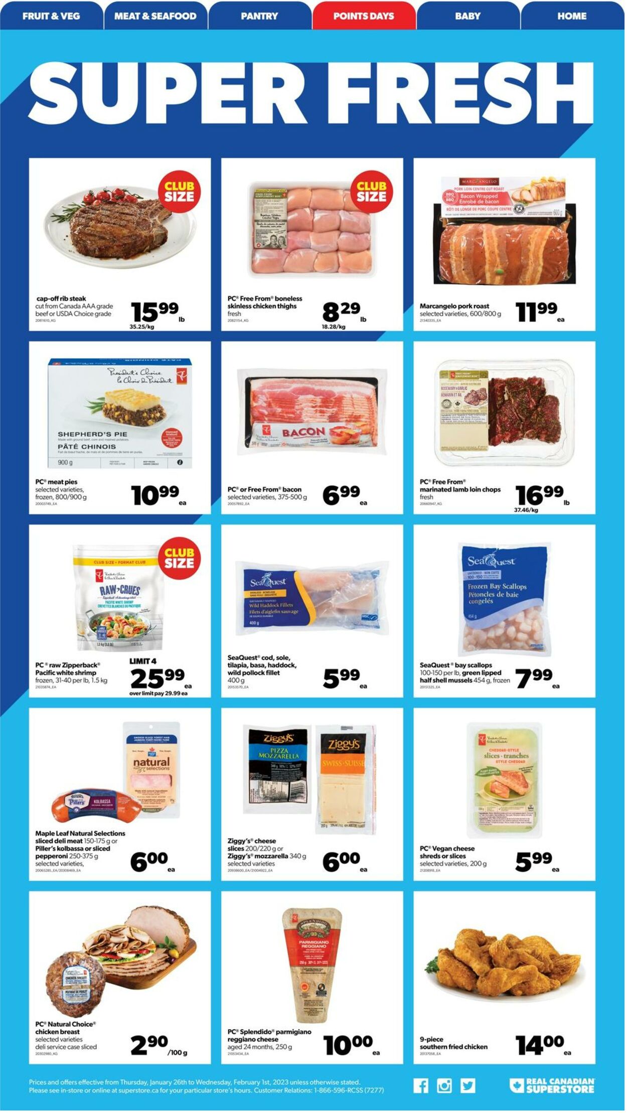 Flyer Real Canadian Superstore 26.01.2023 - 01.02.2023