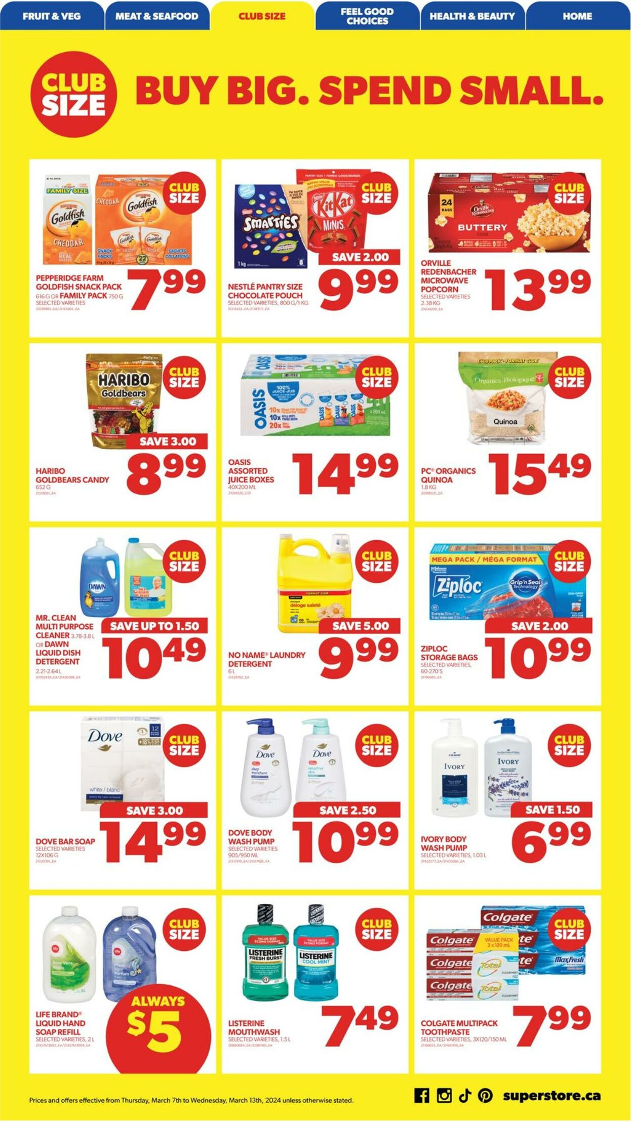 Flyer Real Canadian Superstore 07.03.2024 - 13.03.2024