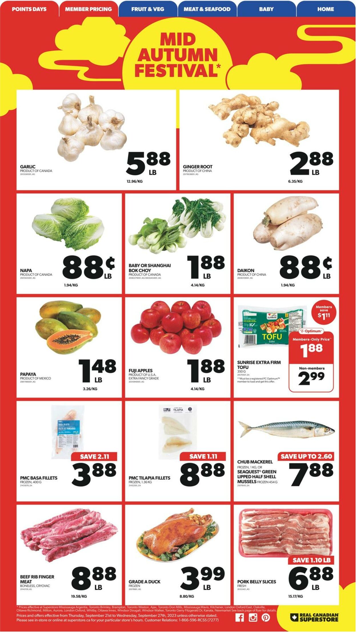 Flyer Real Canadian Superstore 21.09.2023 - 27.09.2023