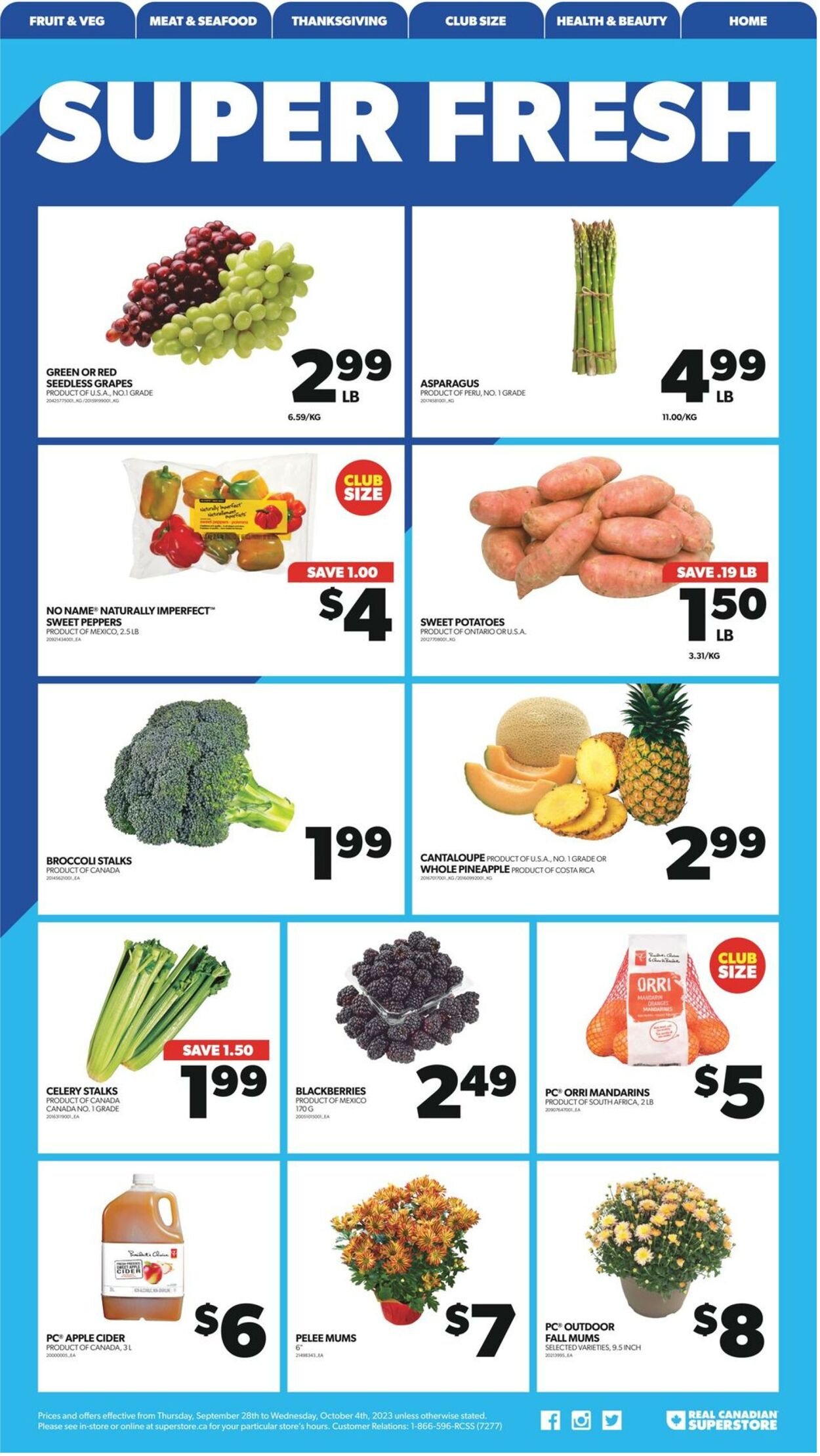 Flyer Real Canadian Superstore 28.09.2023 - 04.10.2023