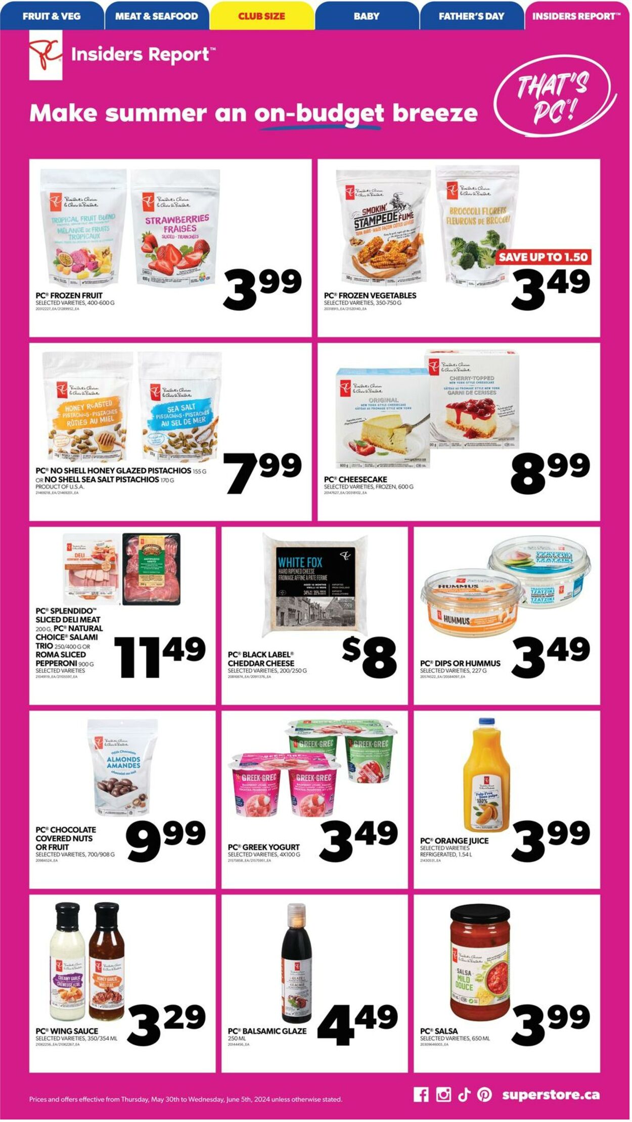 Flyer Real Canadian Superstore 30.05.2024 - 05.06.2024