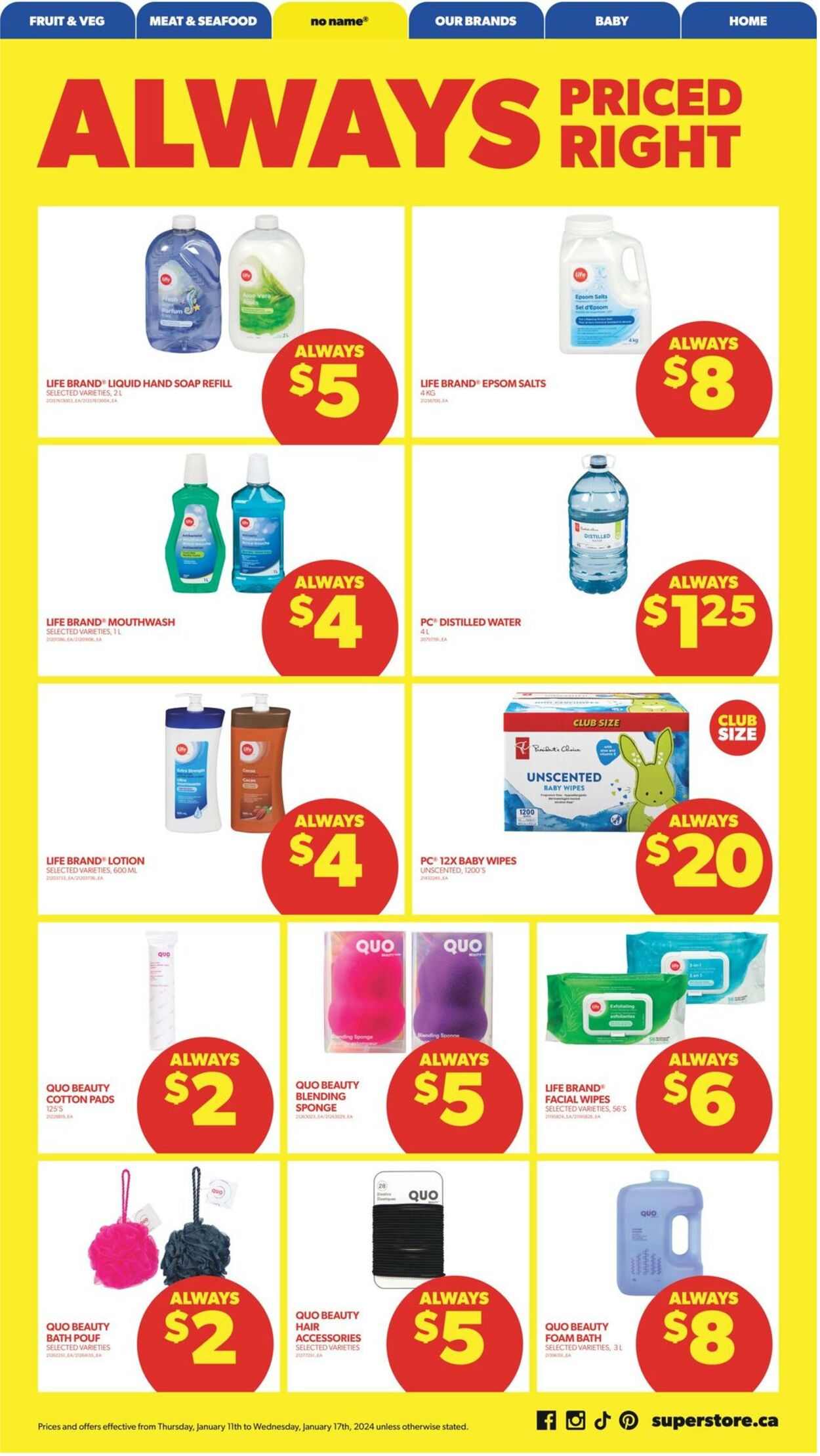 Flyer Real Canadian Superstore 11.01.2024 - 17.01.2024