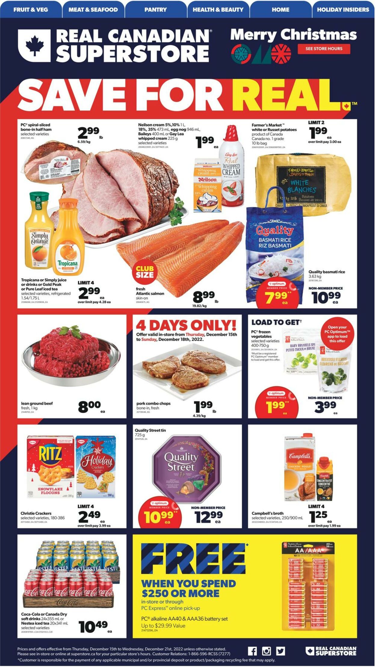 Flyer Real Canadian Superstore 15.12.2022 - 21.12.2022