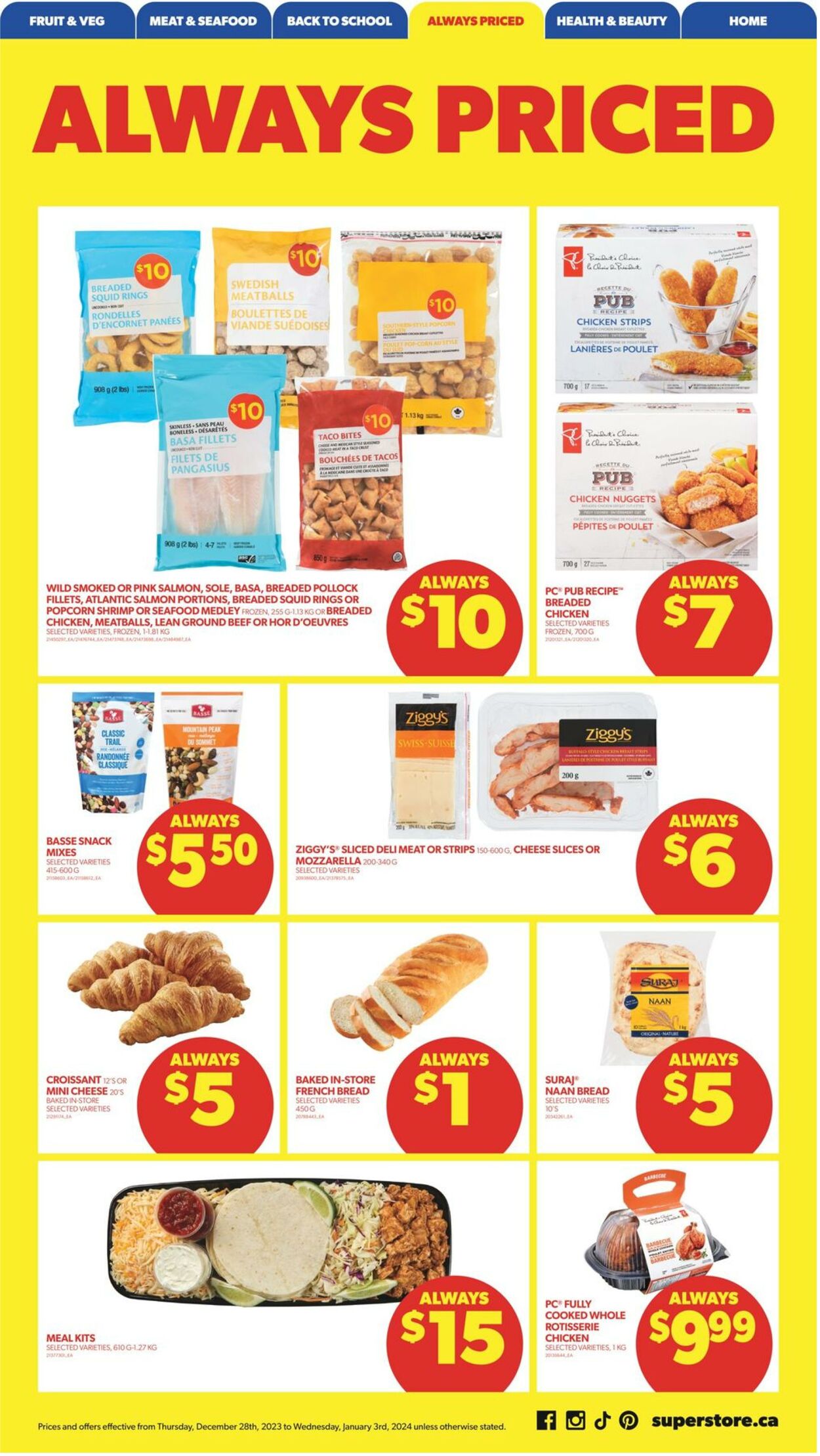 Flyer Real Canadian Superstore 28.12.2023 - 03.01.2024