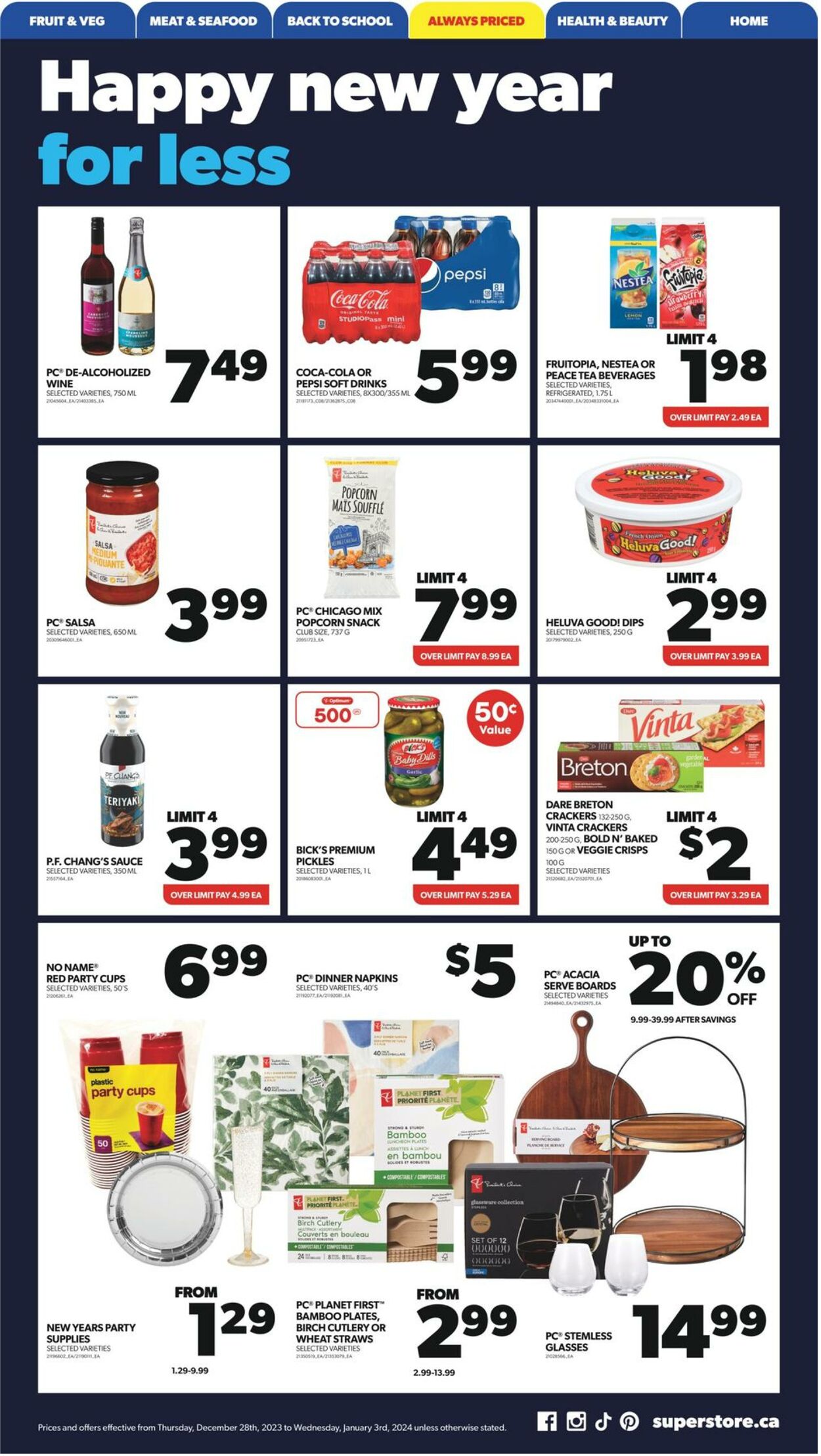 Flyer Real Canadian Superstore 28.12.2023 - 03.01.2024