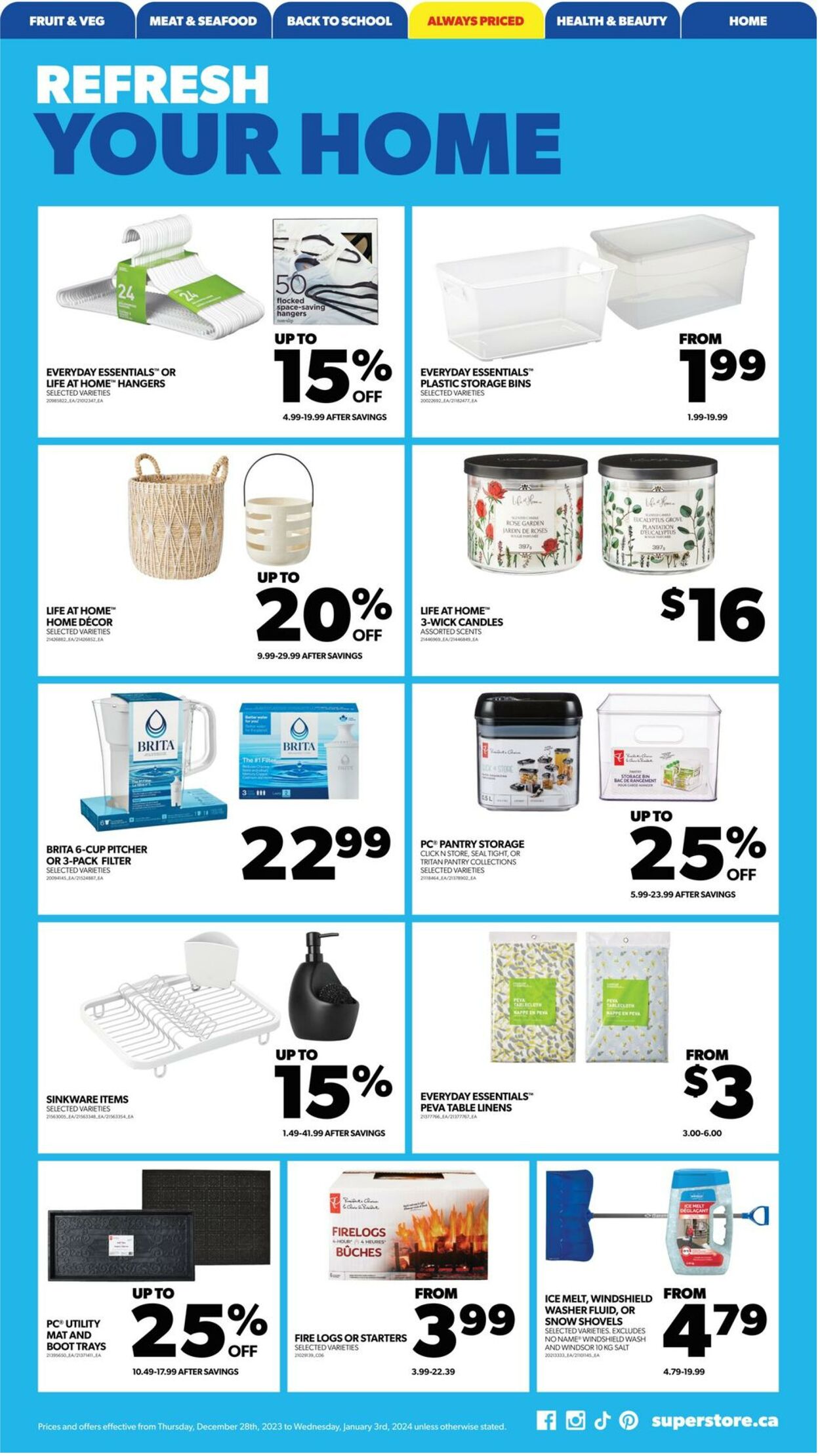 Flyer Real Canadian Superstore 28.12.2023 - 03.01.2024