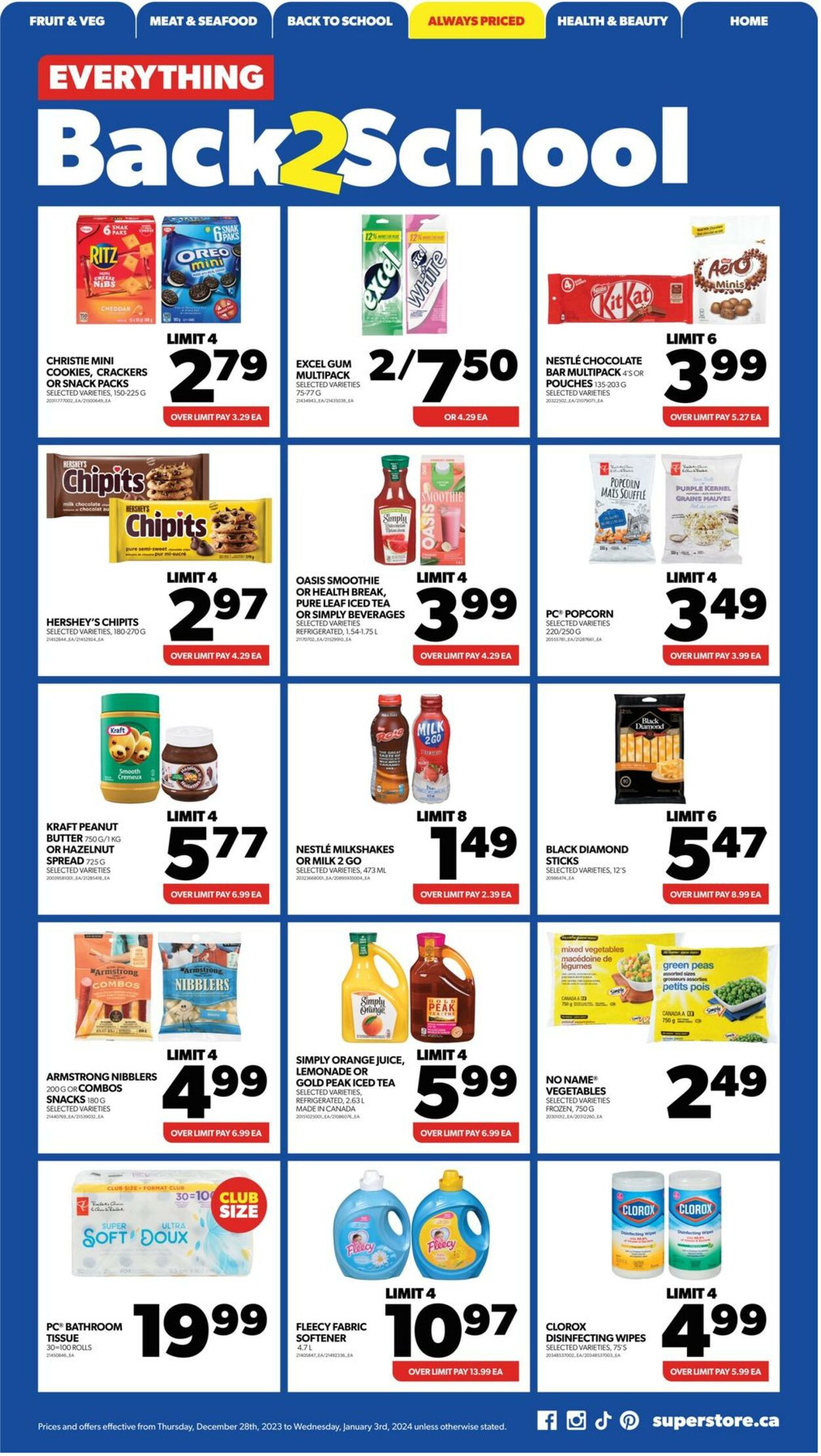 Flyer Real Canadian Superstore 28.12.2023 - 03.01.2024