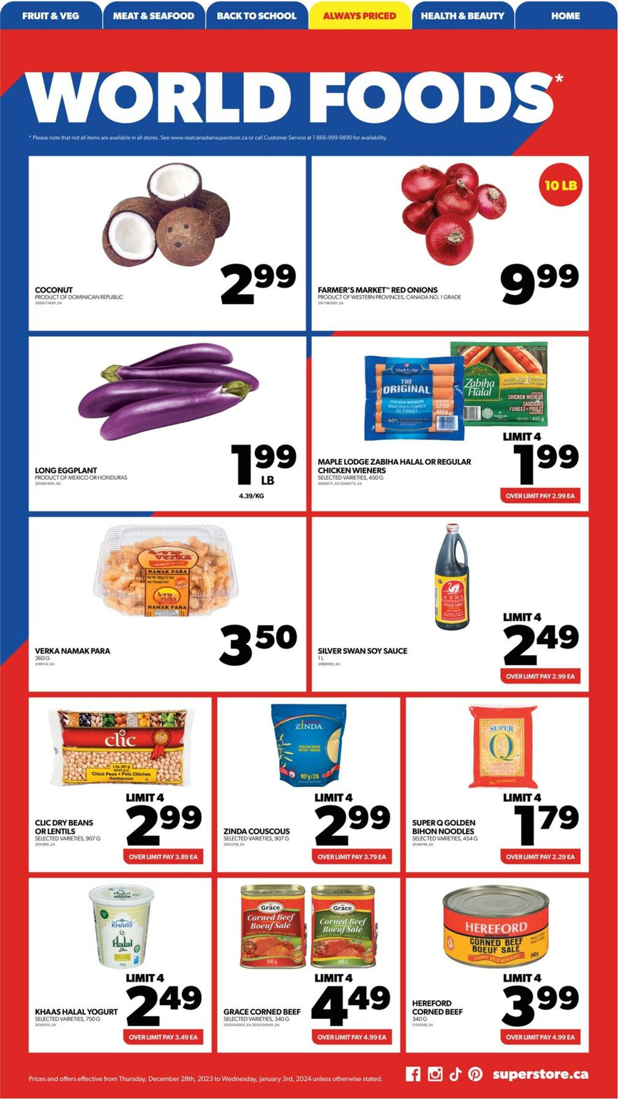 Flyer Real Canadian Superstore 28.12.2023 - 03.01.2024