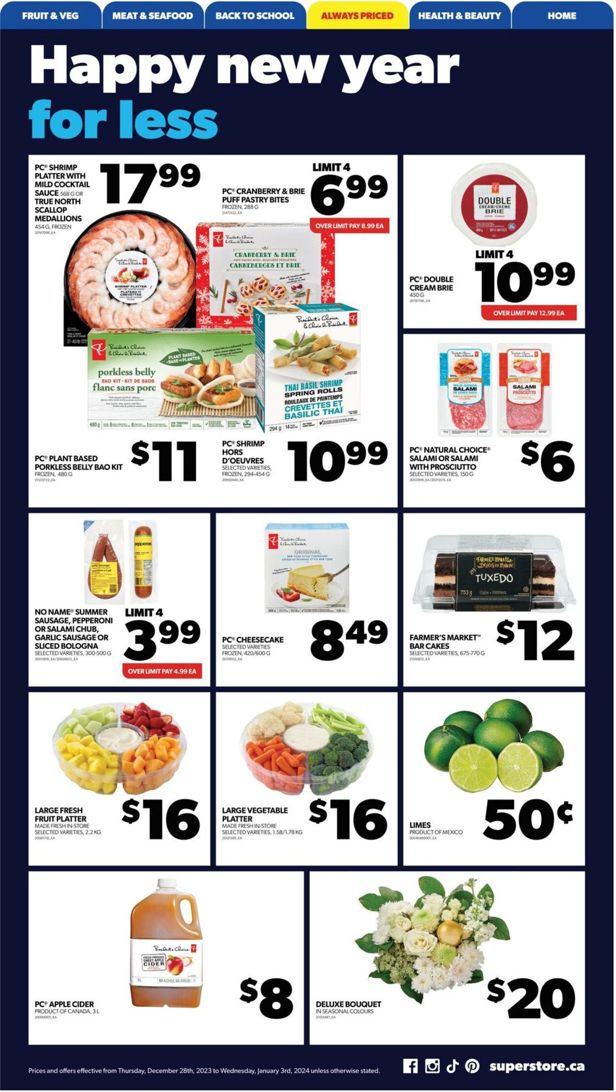 Flyer Real Canadian Superstore 28.12.2023 - 03.01.2024