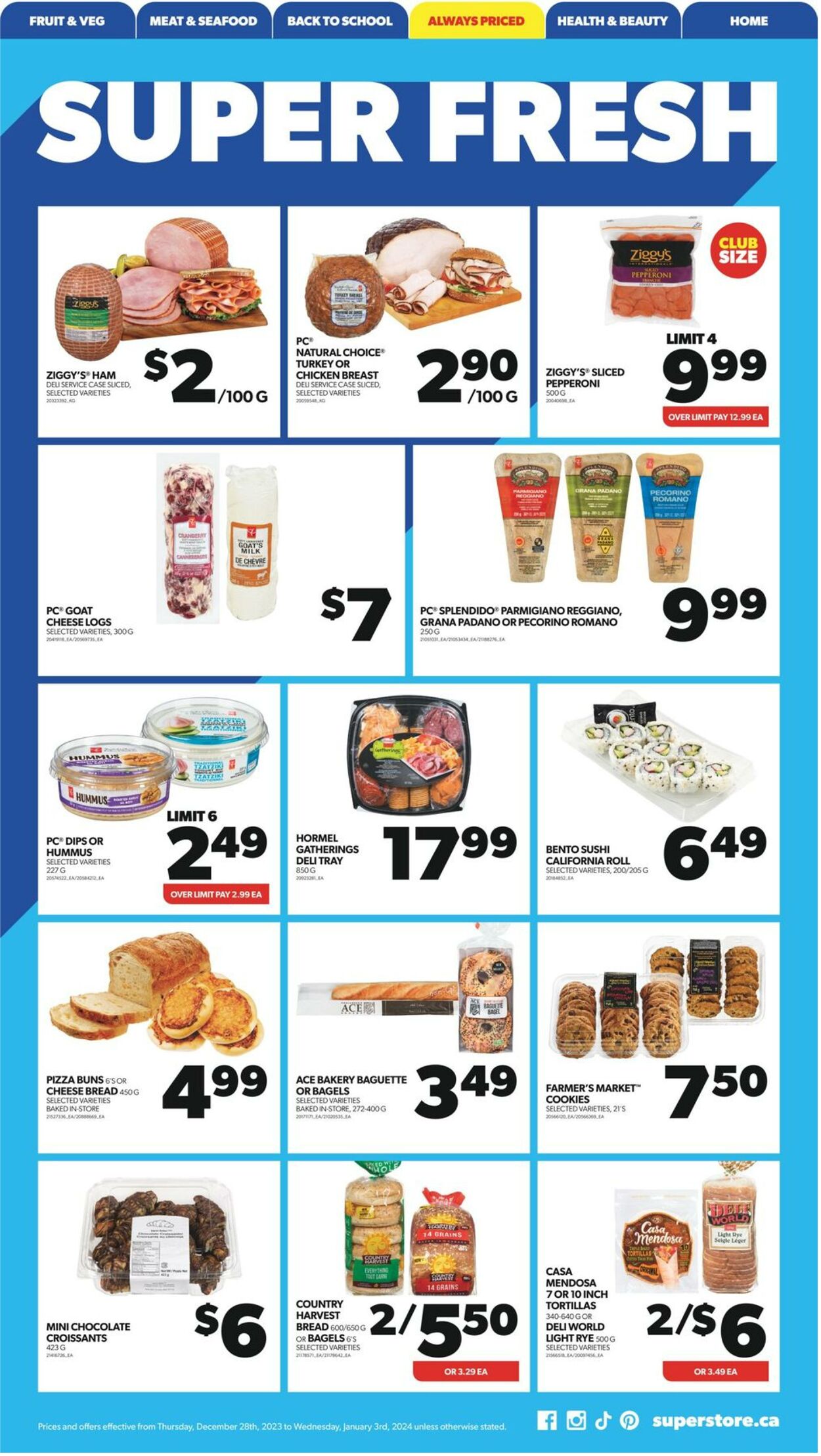 Flyer Real Canadian Superstore 28.12.2023 - 03.01.2024