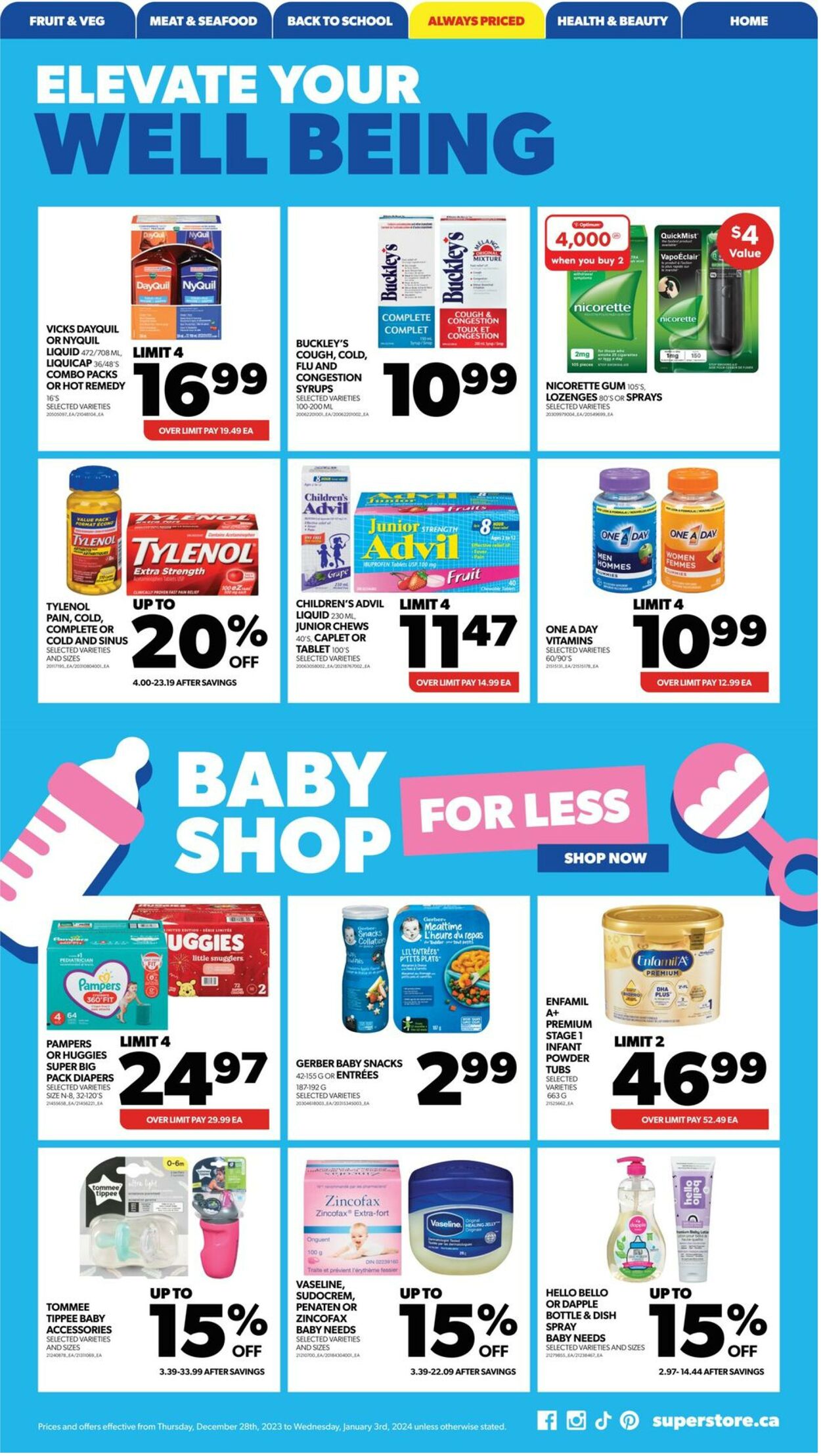 Flyer Real Canadian Superstore 28.12.2023 - 03.01.2024