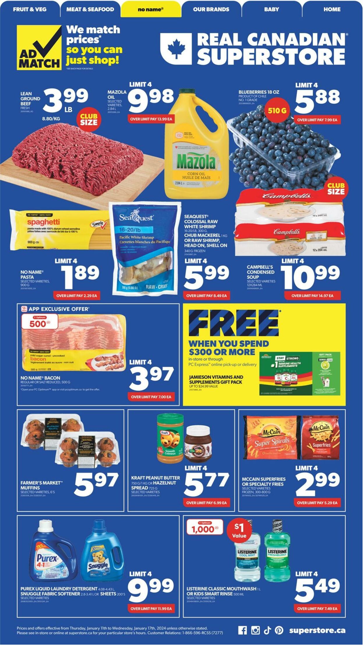 Flyer Real Canadian Superstore 11.01.2024 - 17.01.2024