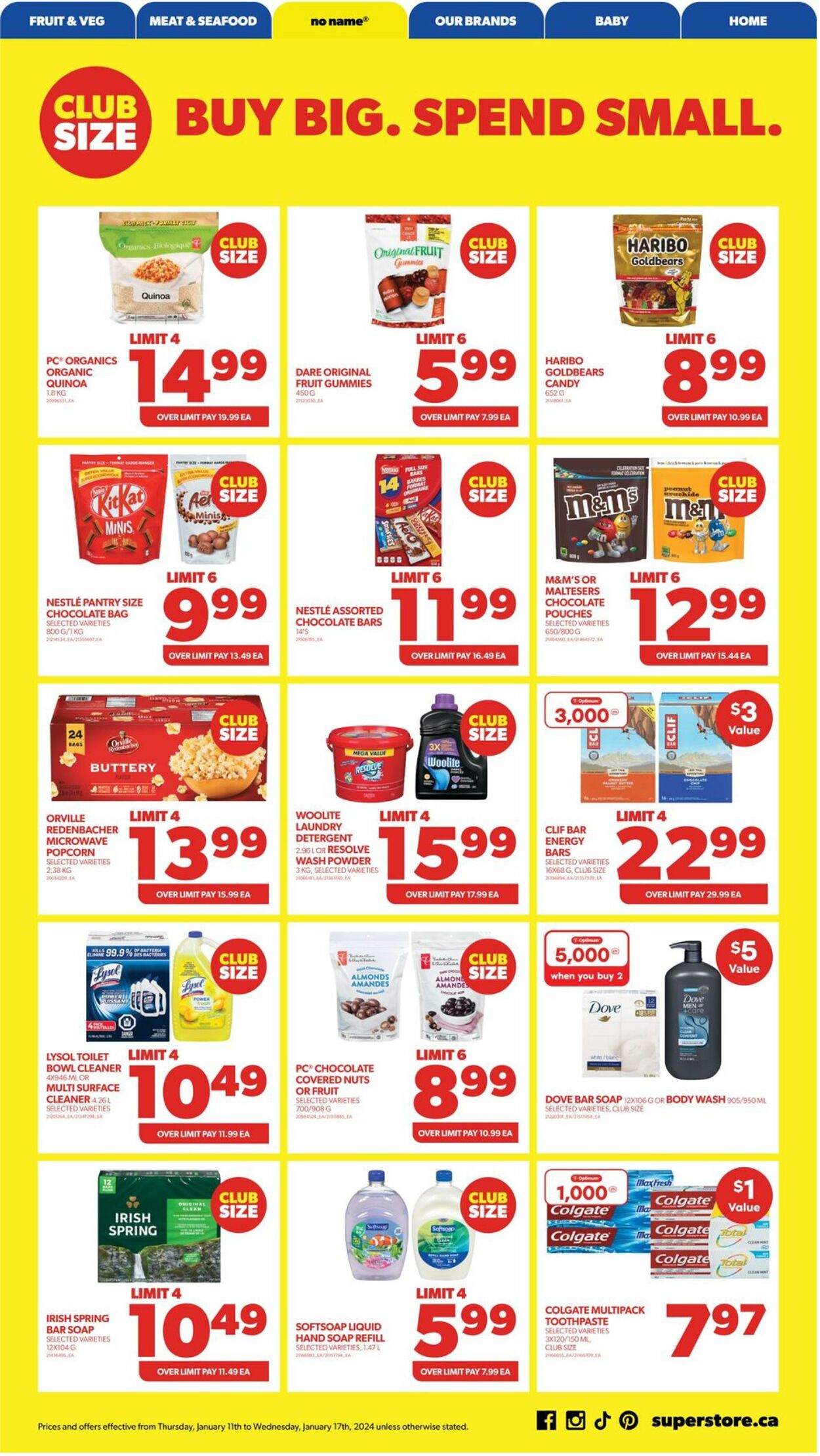 Flyer Real Canadian Superstore 11.01.2024 - 17.01.2024