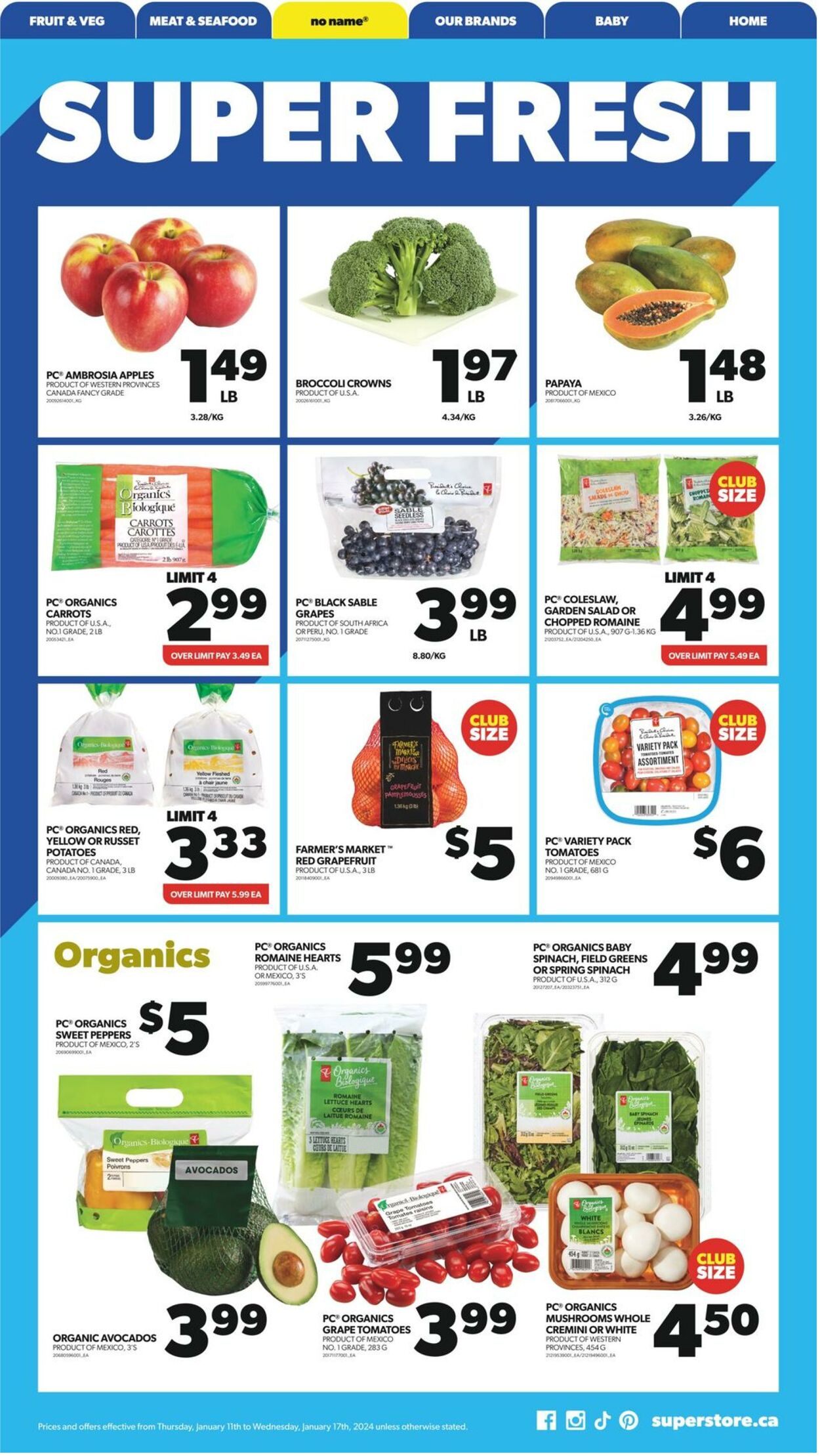 Flyer Real Canadian Superstore 11.01.2024 - 17.01.2024