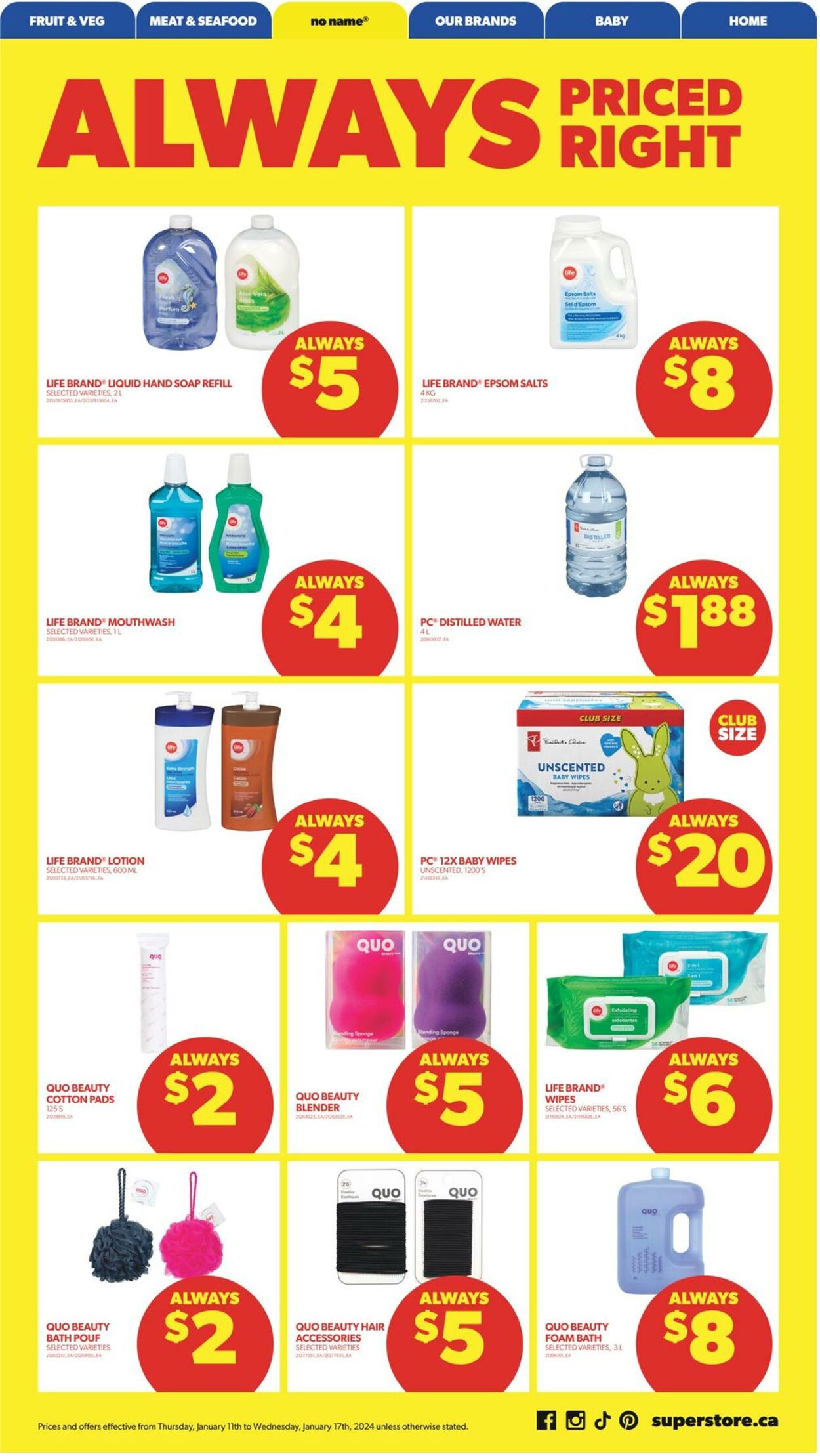 Flyer Real Canadian Superstore 11.01.2024 - 17.01.2024