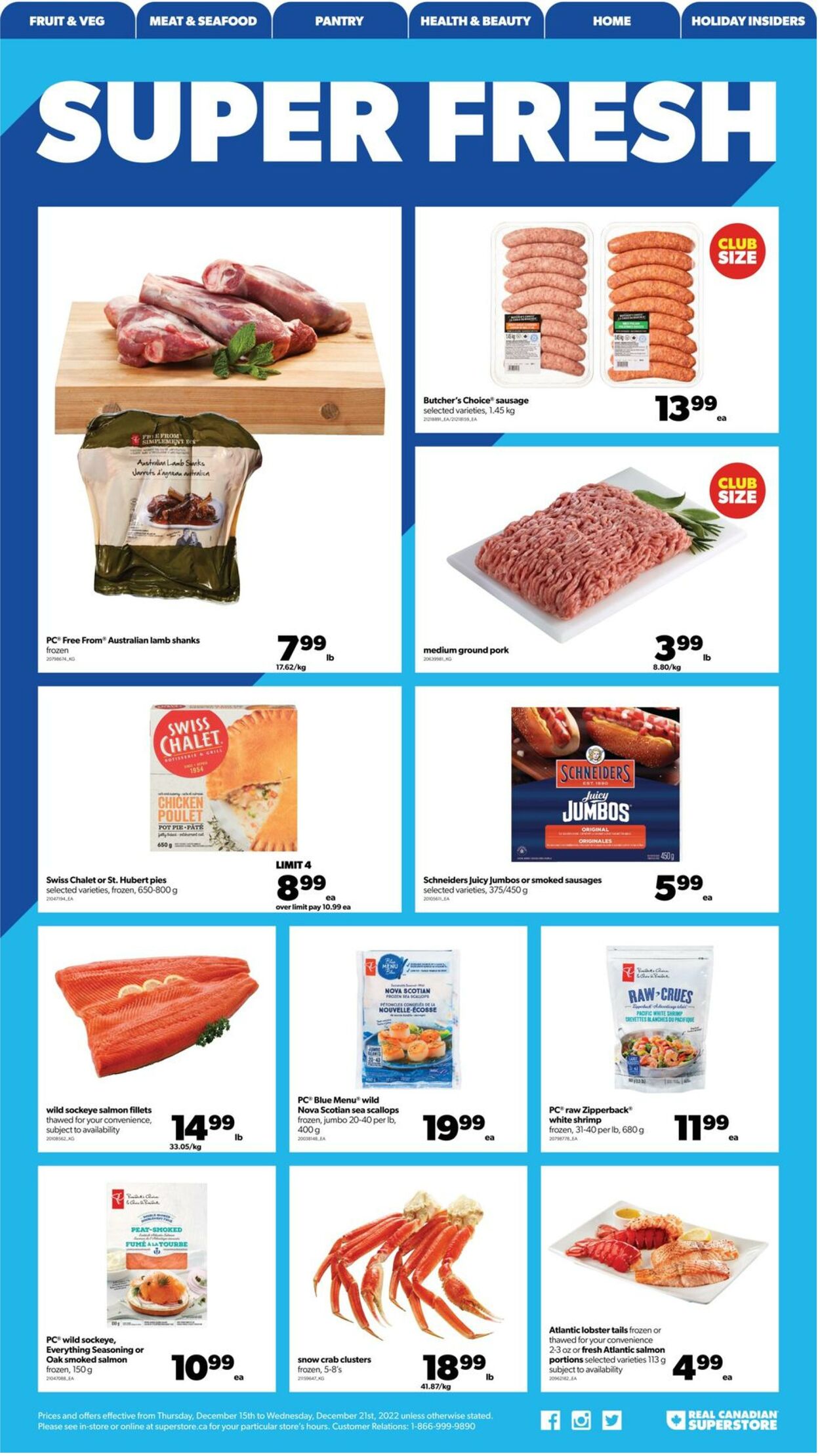 Flyer Real Canadian Superstore 15.12.2022 - 21.12.2022