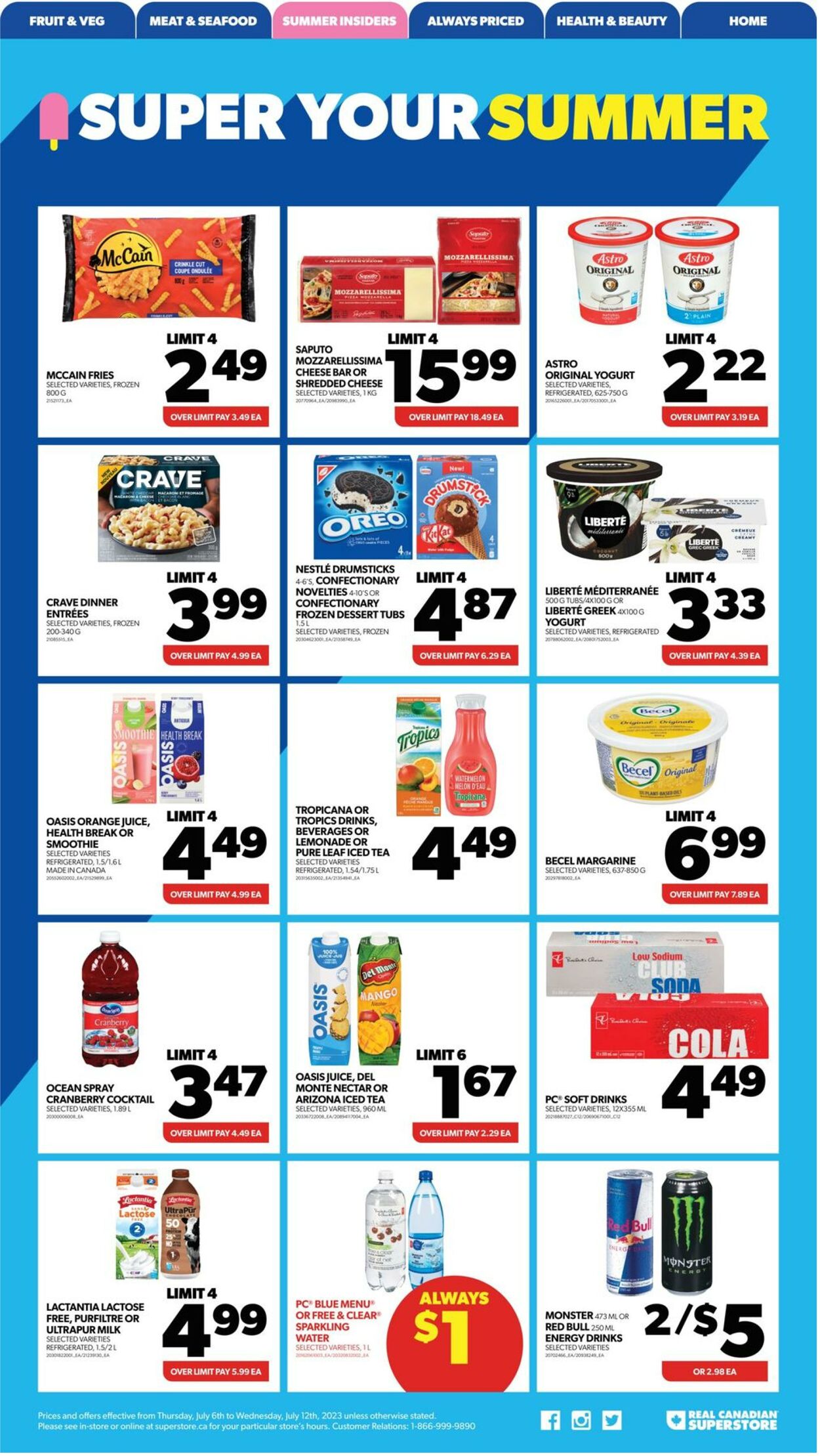 Flyer Real Canadian Superstore 06.07.2023 - 12.07.2023