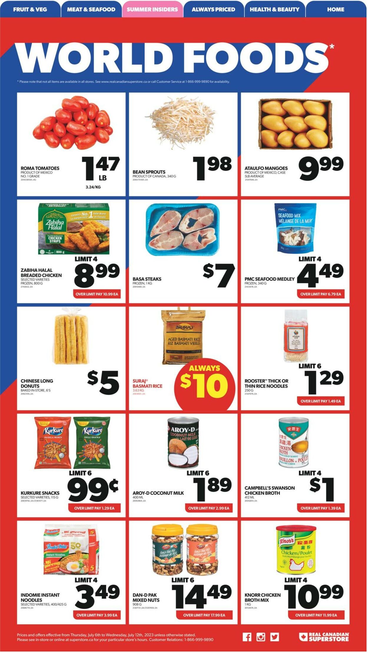 Flyer Real Canadian Superstore 06.07.2023 - 12.07.2023