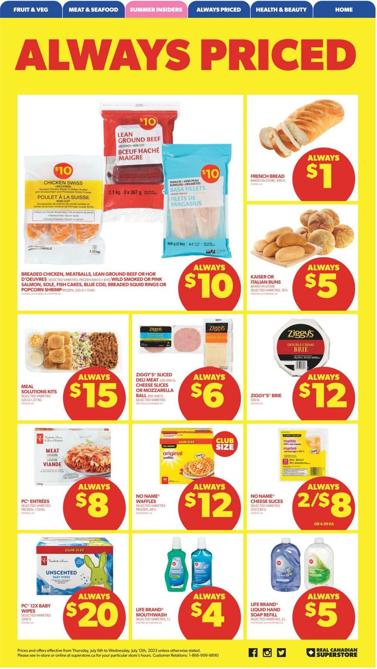 Flyer Real Canadian Superstore 06.07.2023 - 12.07.2023