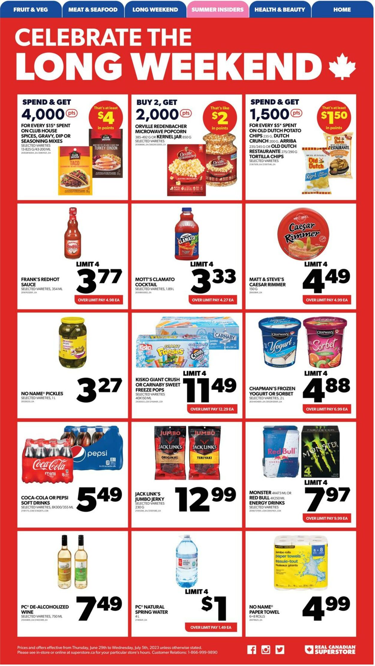 Flyer Real Canadian Superstore 29.06.2023 - 05.07.2023