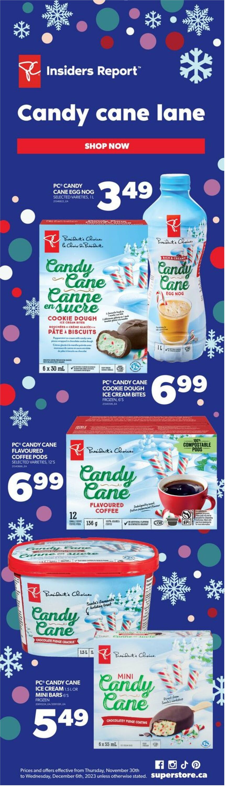 Flyer Real Canadian Superstore 30.11.2023 - 06.12.2023