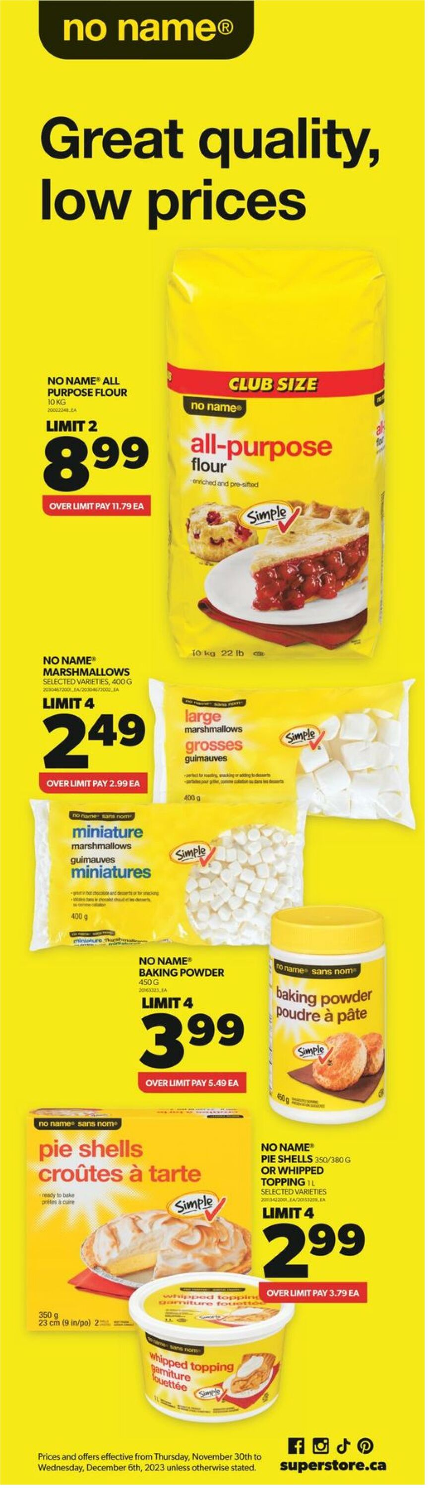 Flyer Real Canadian Superstore 30.11.2023 - 06.12.2023