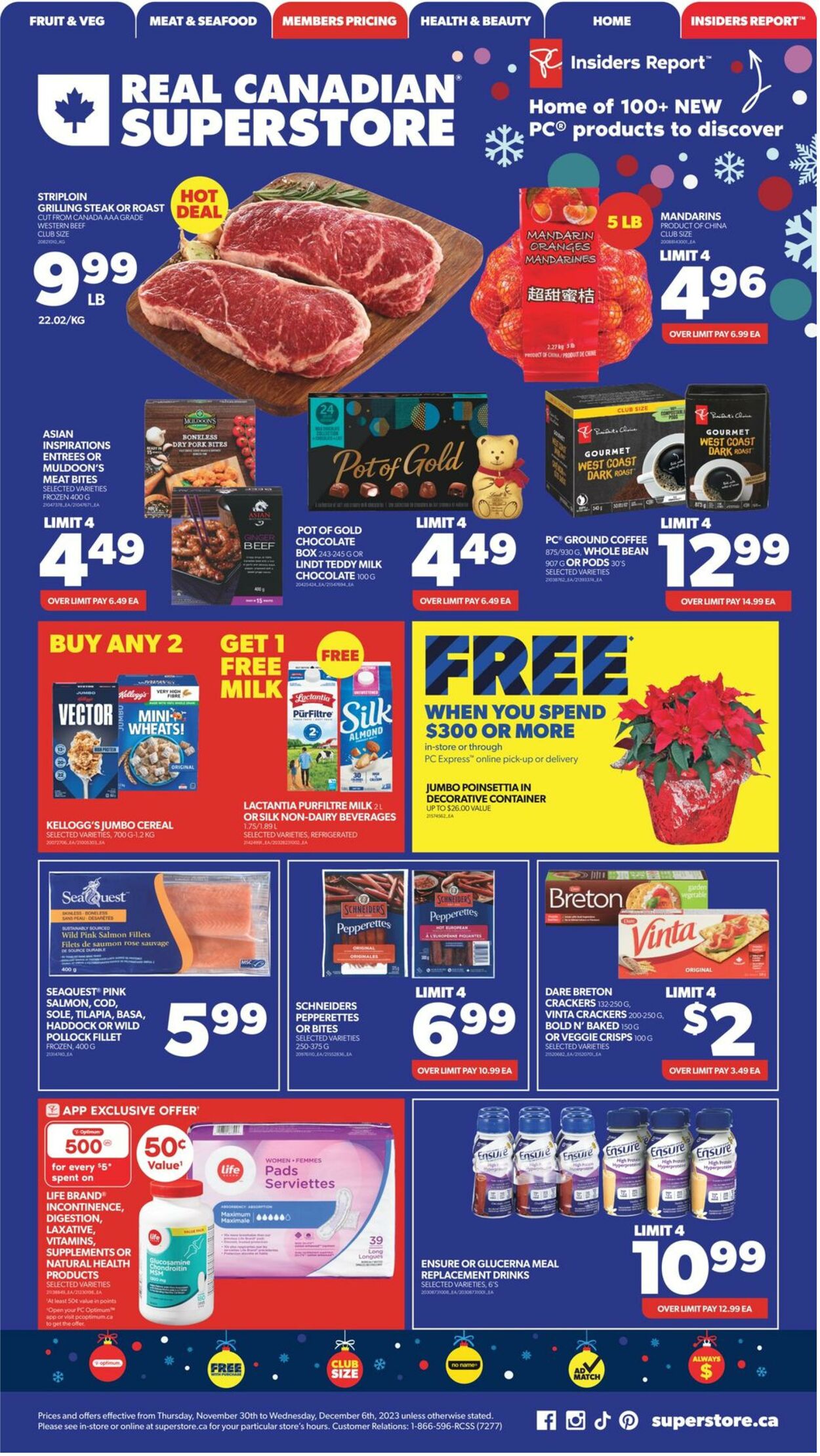 Flyer Real Canadian Superstore 30.11.2023 - 06.12.2023