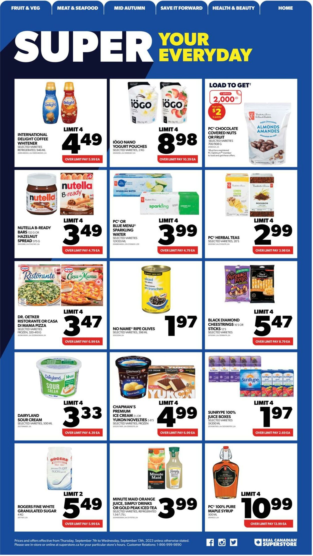 Flyer Real Canadian Superstore 07.09.2023 - 13.09.2023