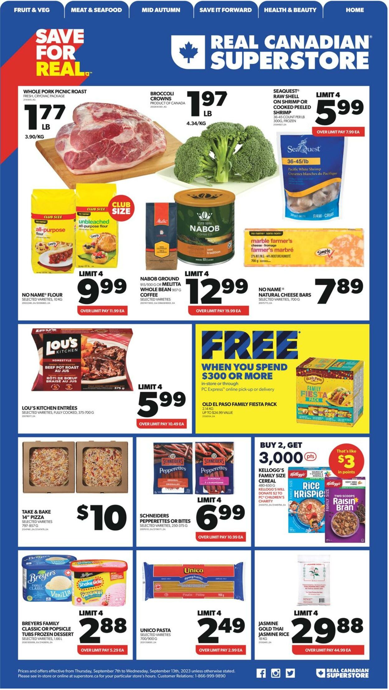 Flyer Real Canadian Superstore 07.09.2023 - 13.09.2023