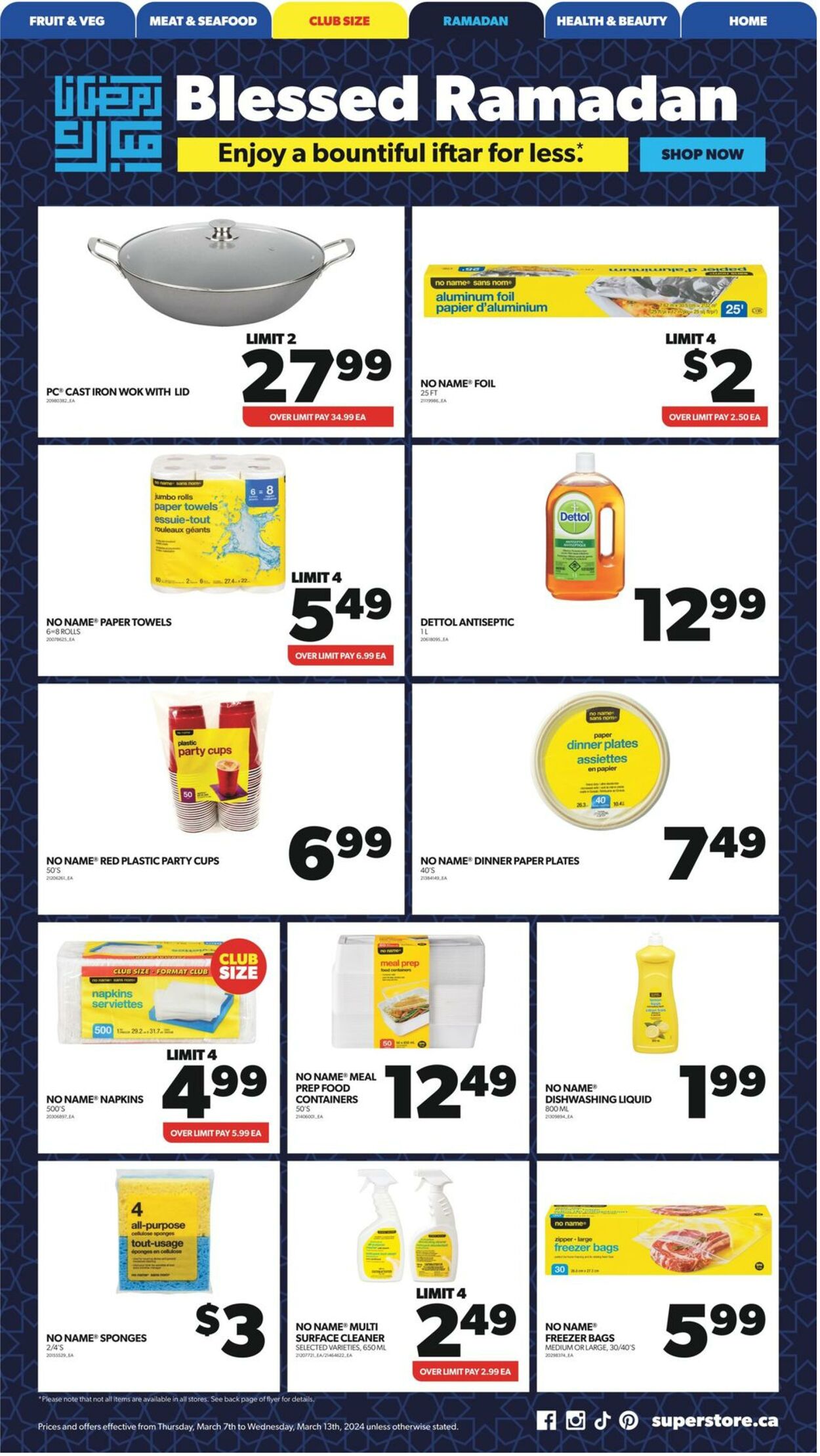 Flyer Real Canadian Superstore 07.03.2024 - 13.03.2024