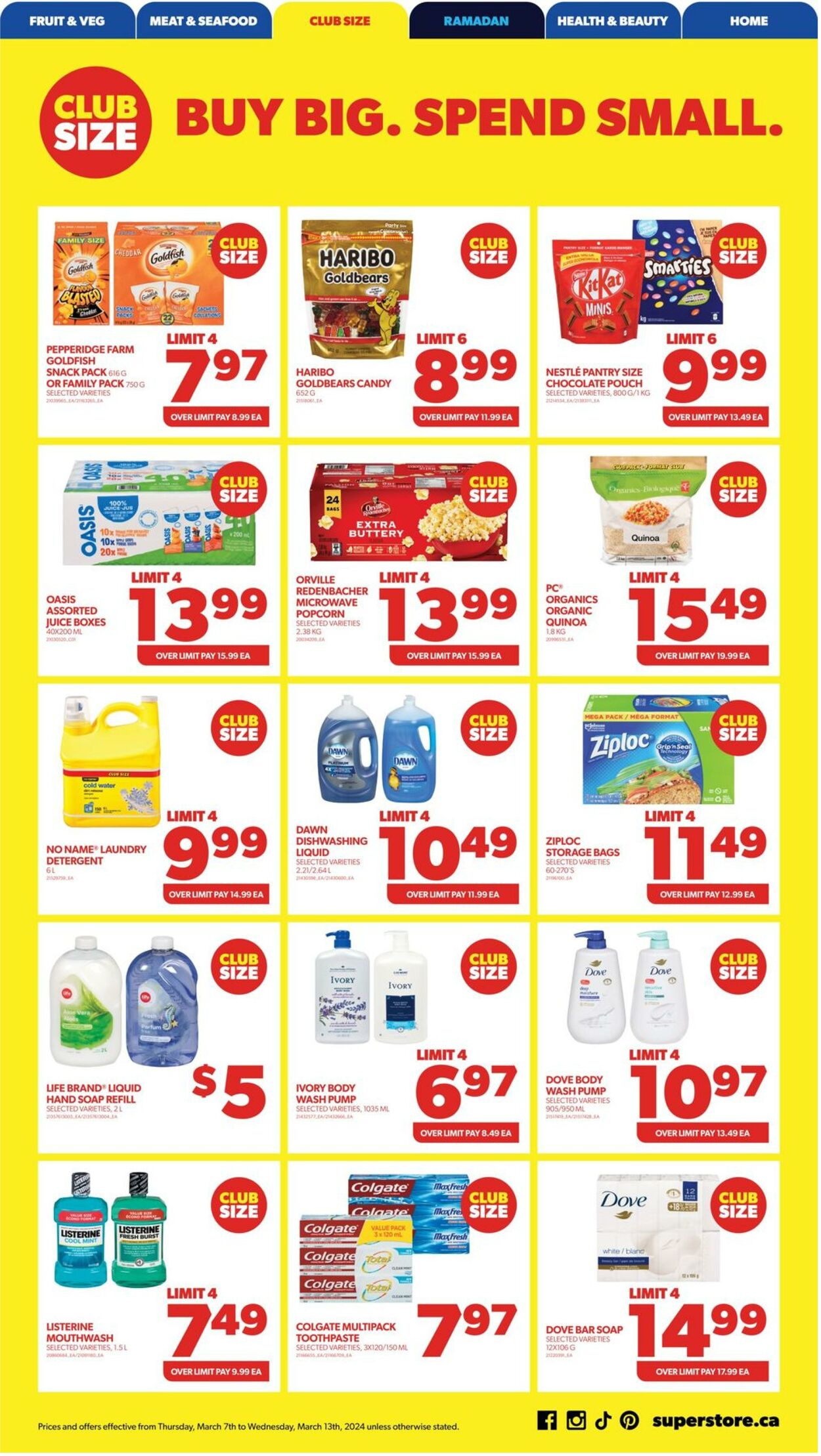 Flyer Real Canadian Superstore 07.03.2024 - 13.03.2024