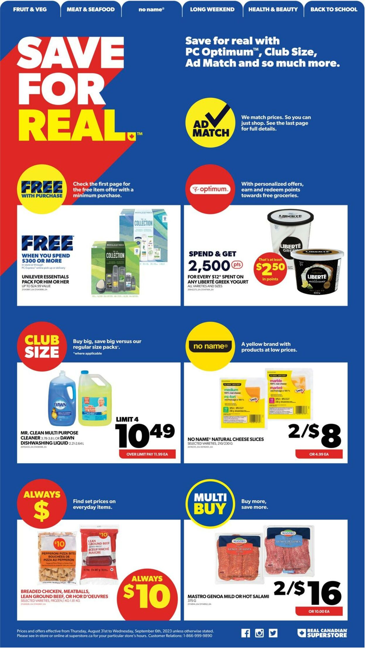 Flyer Real Canadian Superstore 31.08.2023 - 06.09.2023