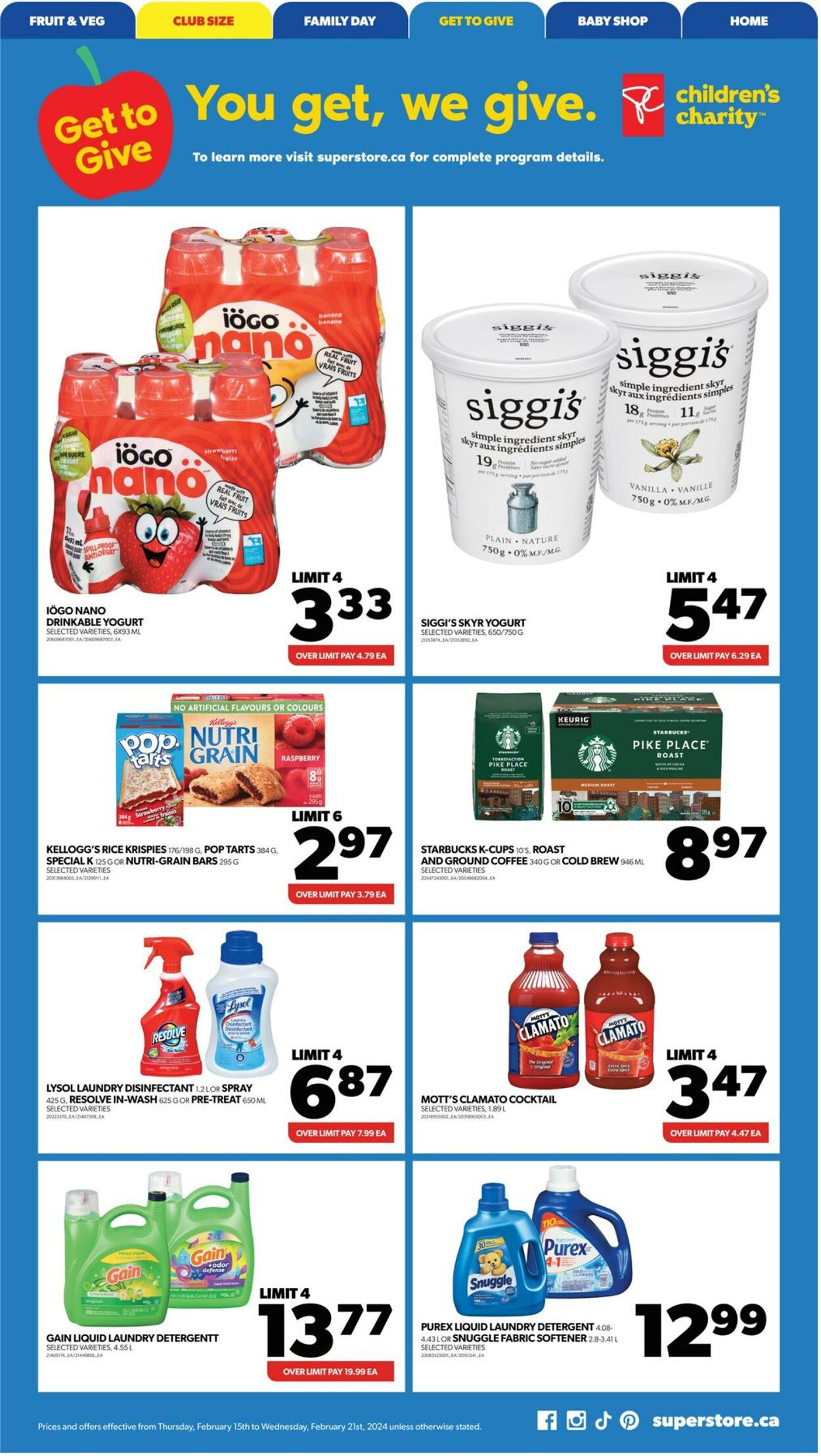 Flyer Real Canadian Superstore 15.02.2024 - 21.02.2024