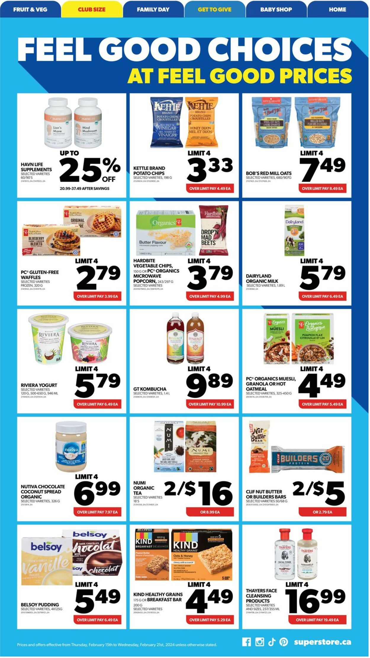 Flyer Real Canadian Superstore 15.02.2024 - 21.02.2024