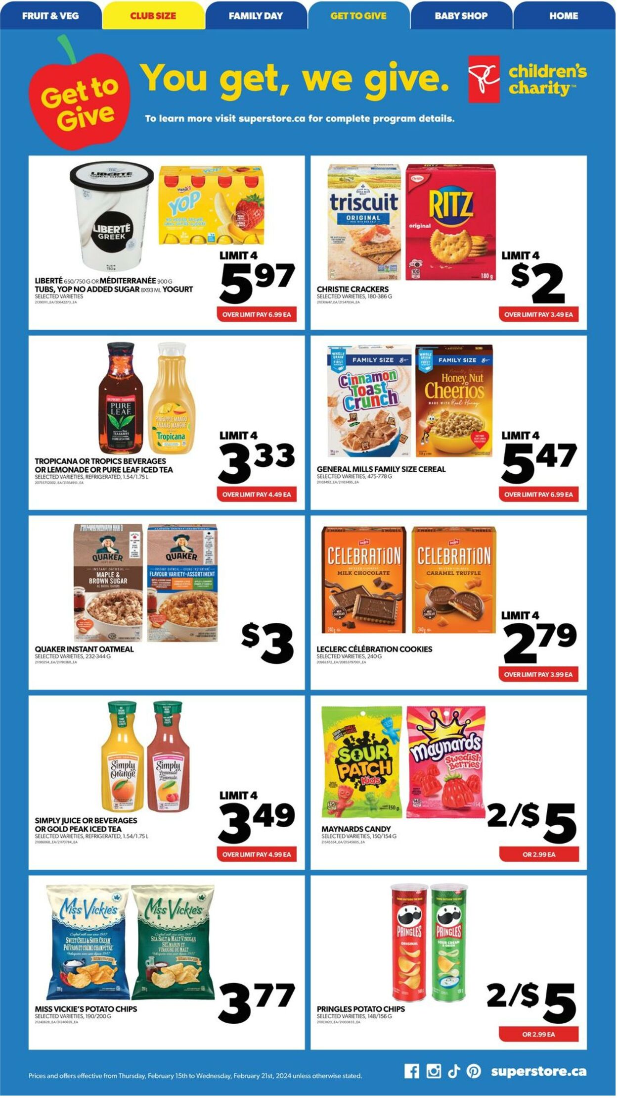 Flyer Real Canadian Superstore 15.02.2024 - 21.02.2024