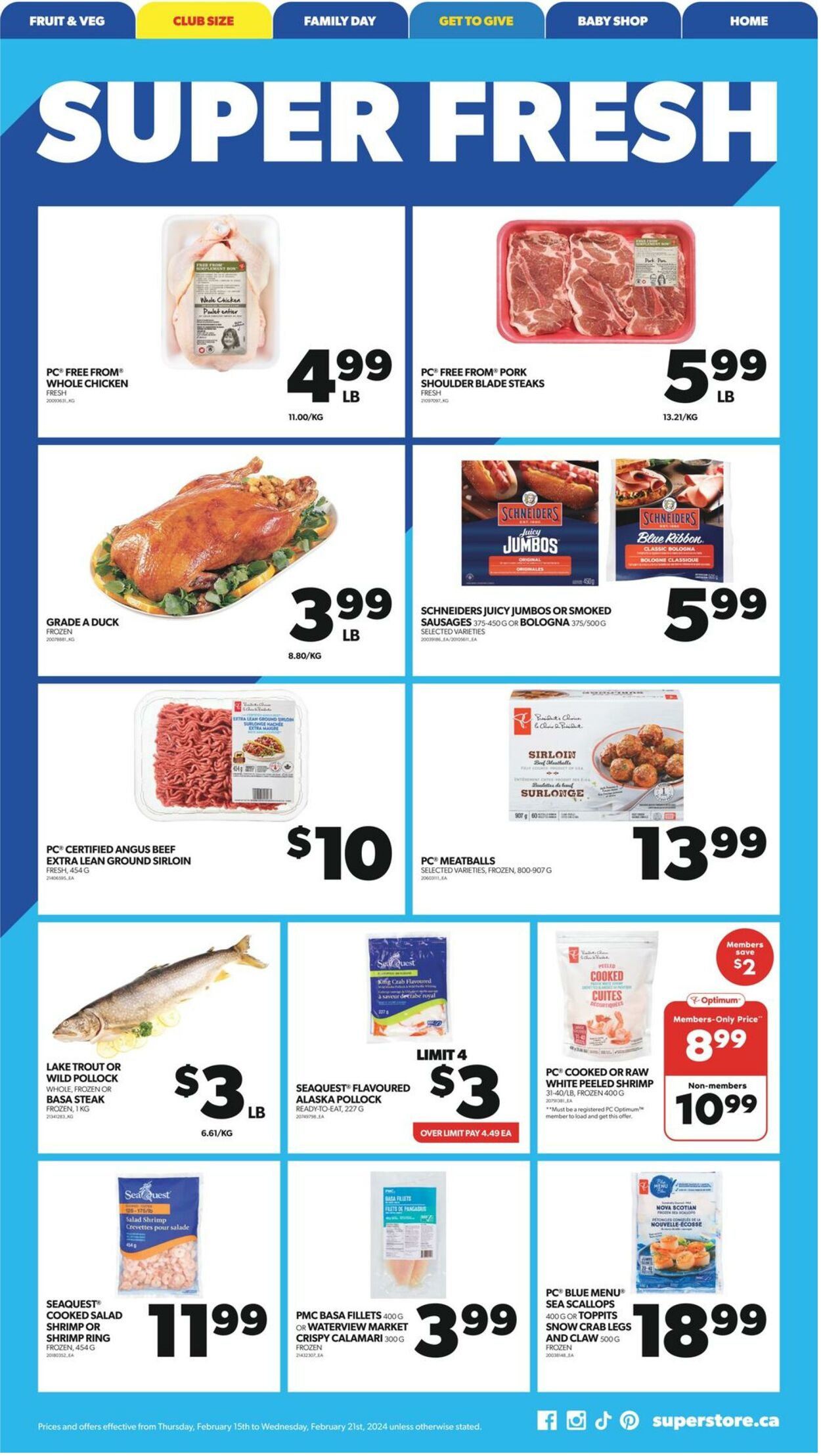 Flyer Real Canadian Superstore 15.02.2024 - 21.02.2024