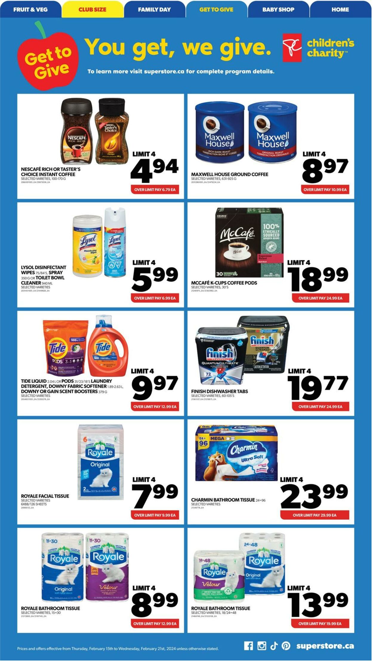 Flyer Real Canadian Superstore 15.02.2024 - 21.02.2024